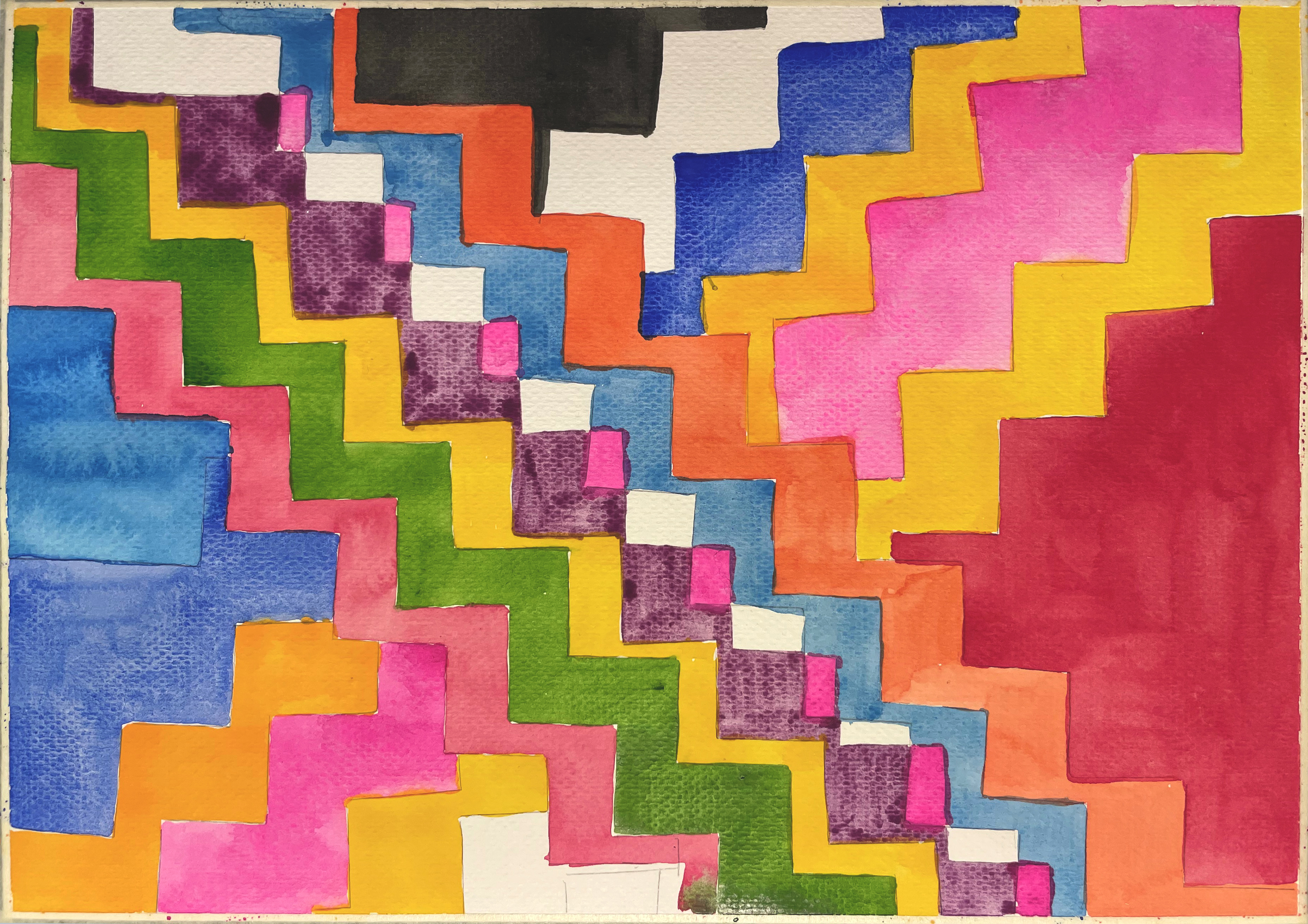 Sin t&iacute;tulo, 2024. Acuarela y l&aacute;piz sobre papel, 21 x 30 cm.