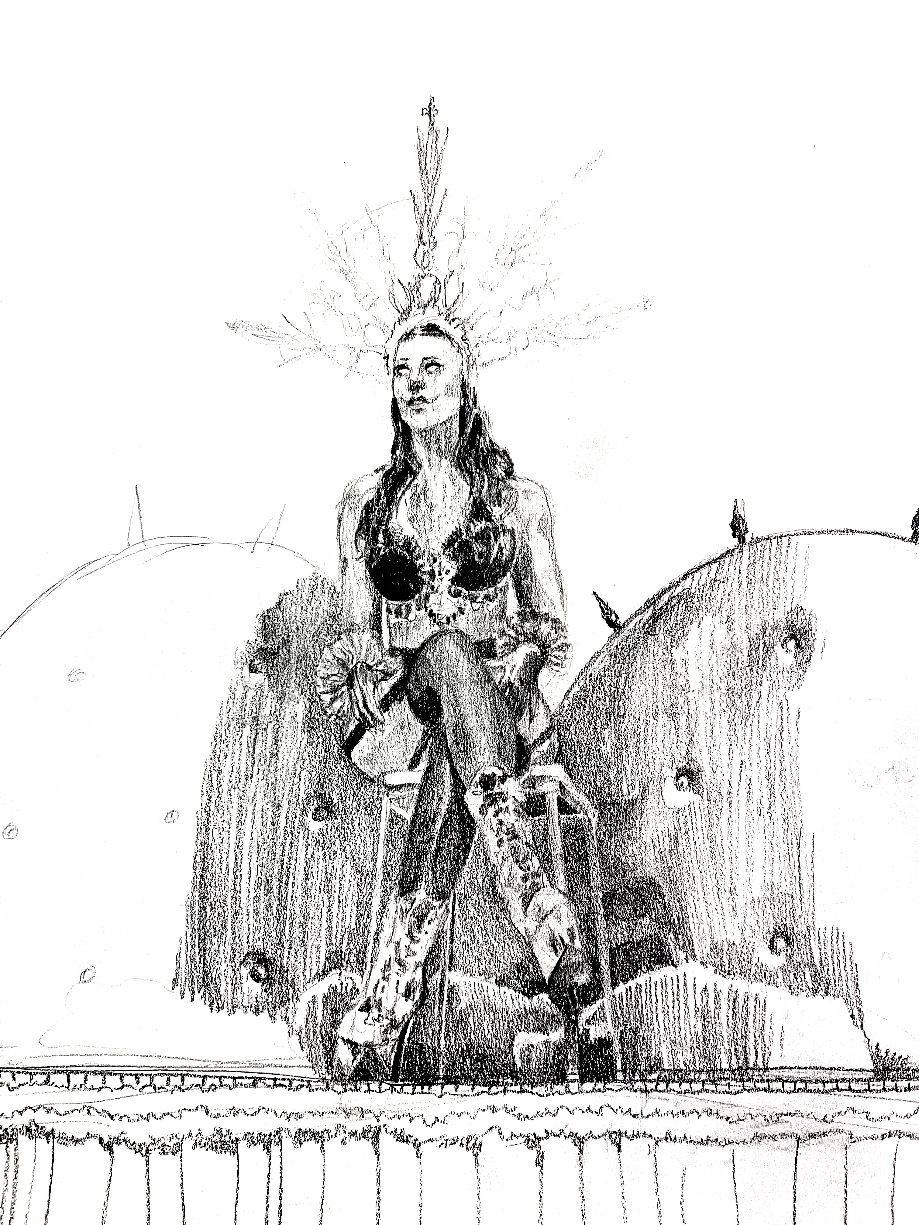 "Superchief Costumed Study"