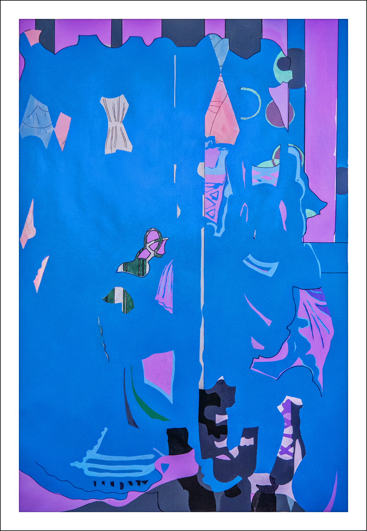 The Real Wardrobe is a Witness of the Need for Secrecy, 2023; Acrylic on canvas; 54" x 36"