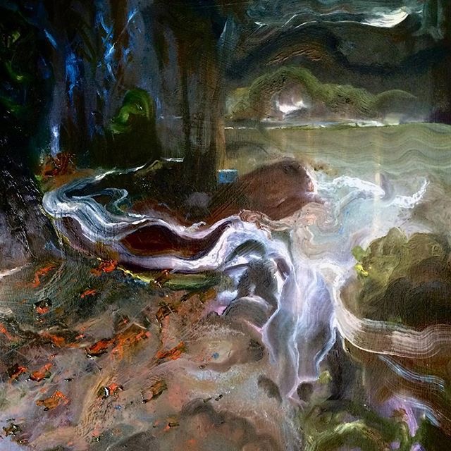 The Flood | oil on board | 40 x 40cm | 2018