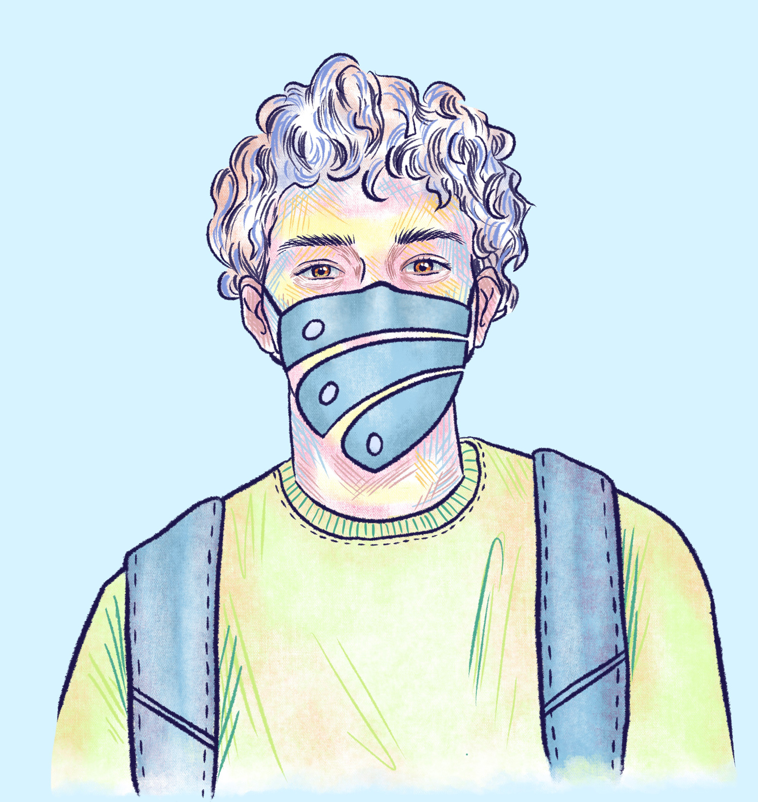 Cautiously Optimistic - Capilano Courier Spot Illustration