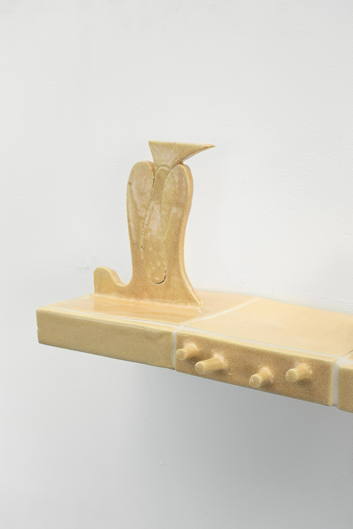 Lynette Opal, glazed ceramic, 70 x 19 x 4 cm ( for the tiled base) 