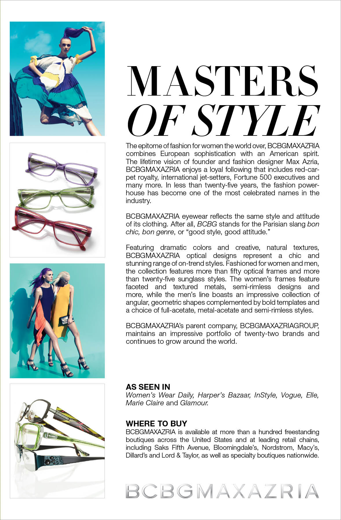 BROCHURE / BCBG OPTICAL