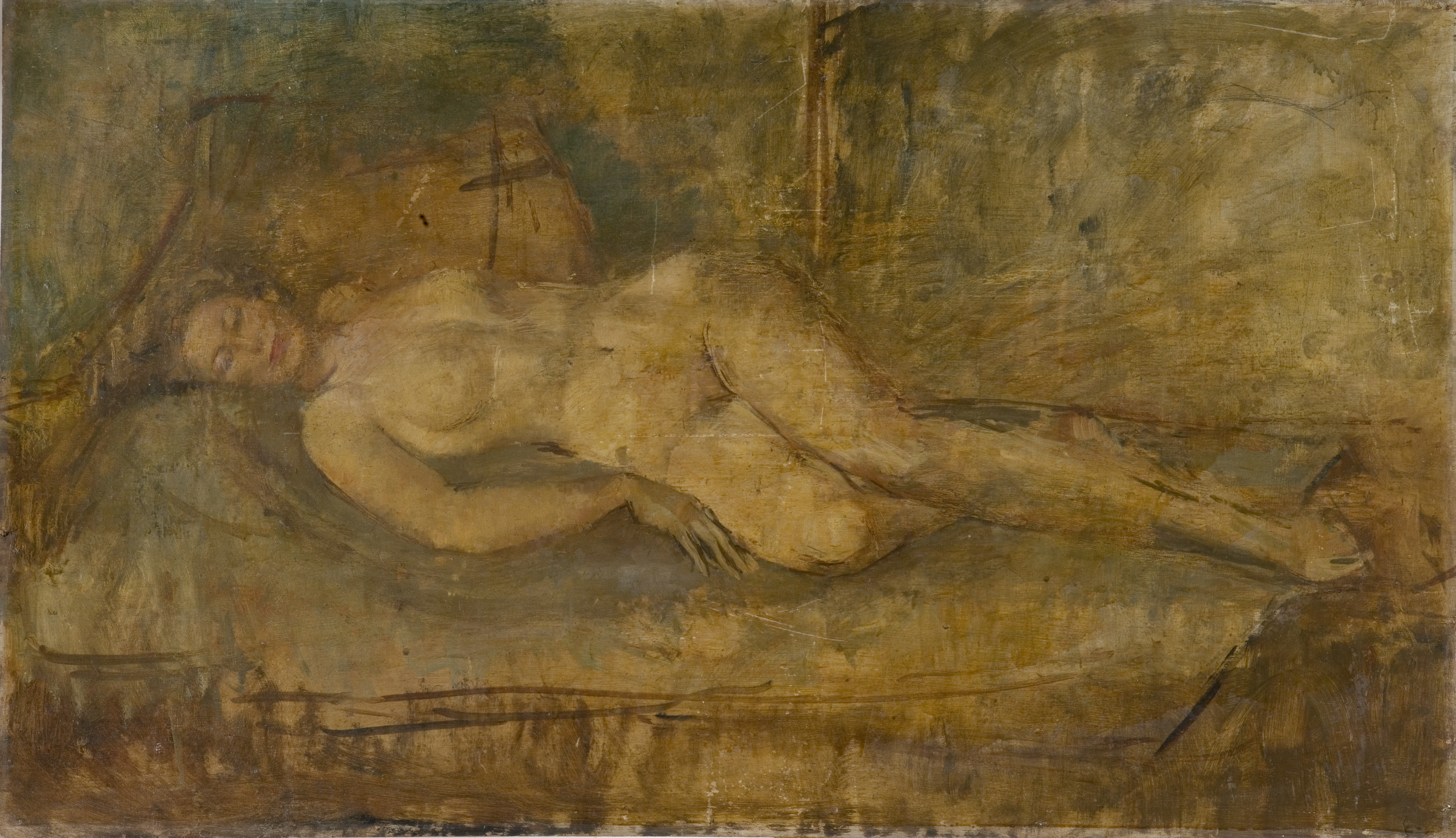 Nude Oil on Board SOLD