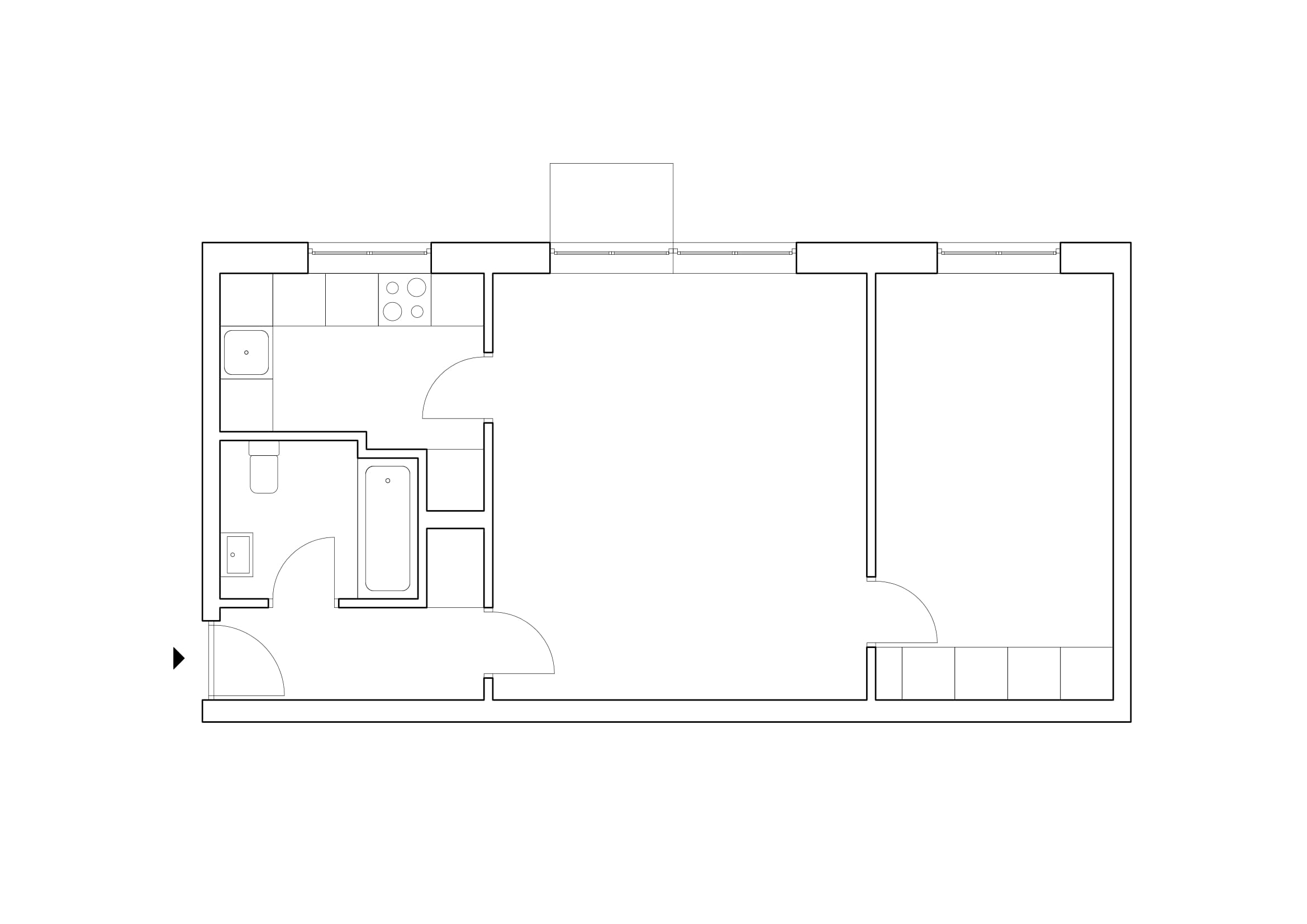 ︎︎︎ Kronprinsesse Sofies Vej: Apartment Layout Before The Transformation