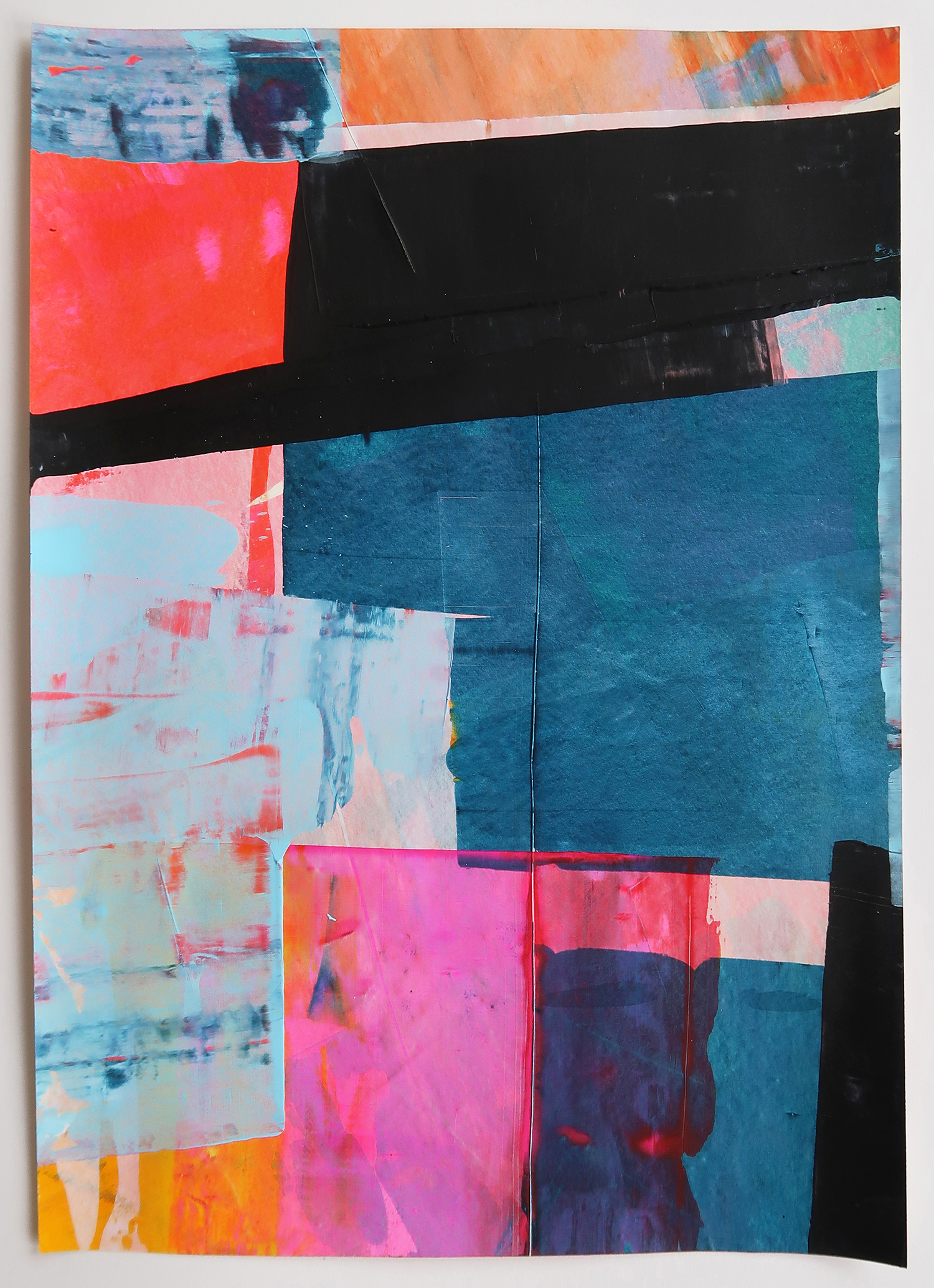 Untitled 435, 2018, Acrylic on paper, 42x29.7cm