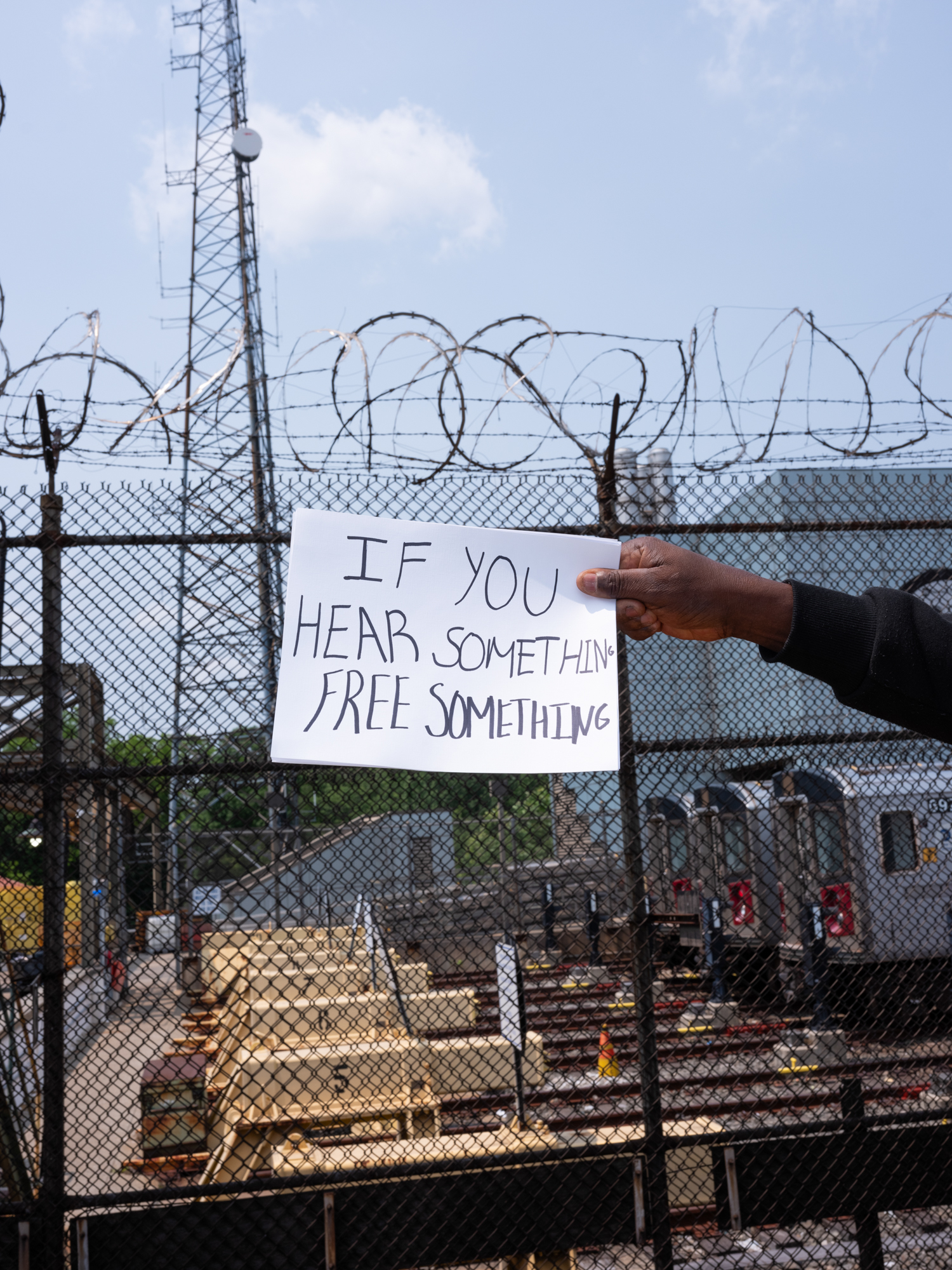 Spontaneous moment with a Bronx resident