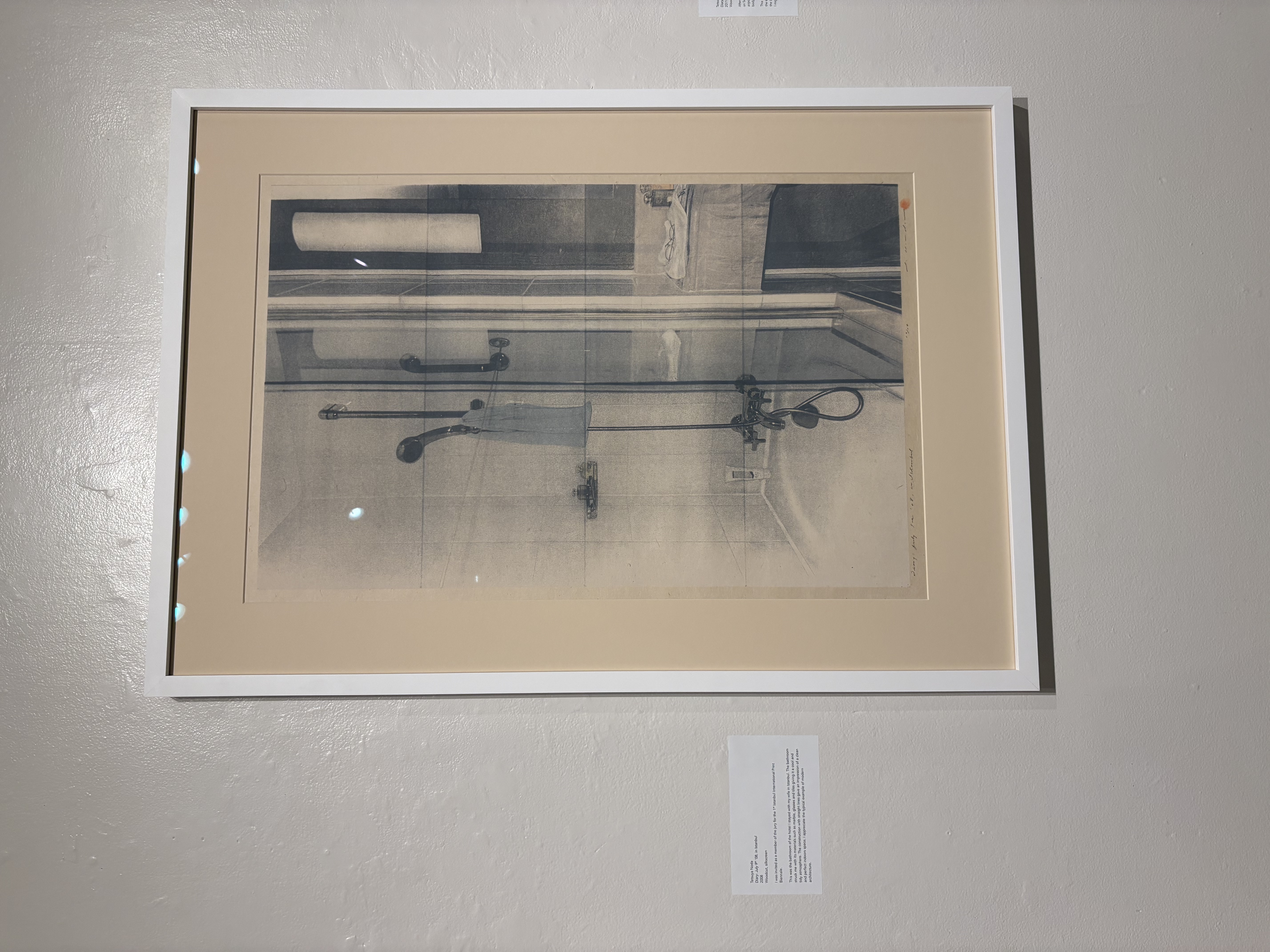 Tetsuya Noda's silk screen soothing my eye in Grunwald Gallery