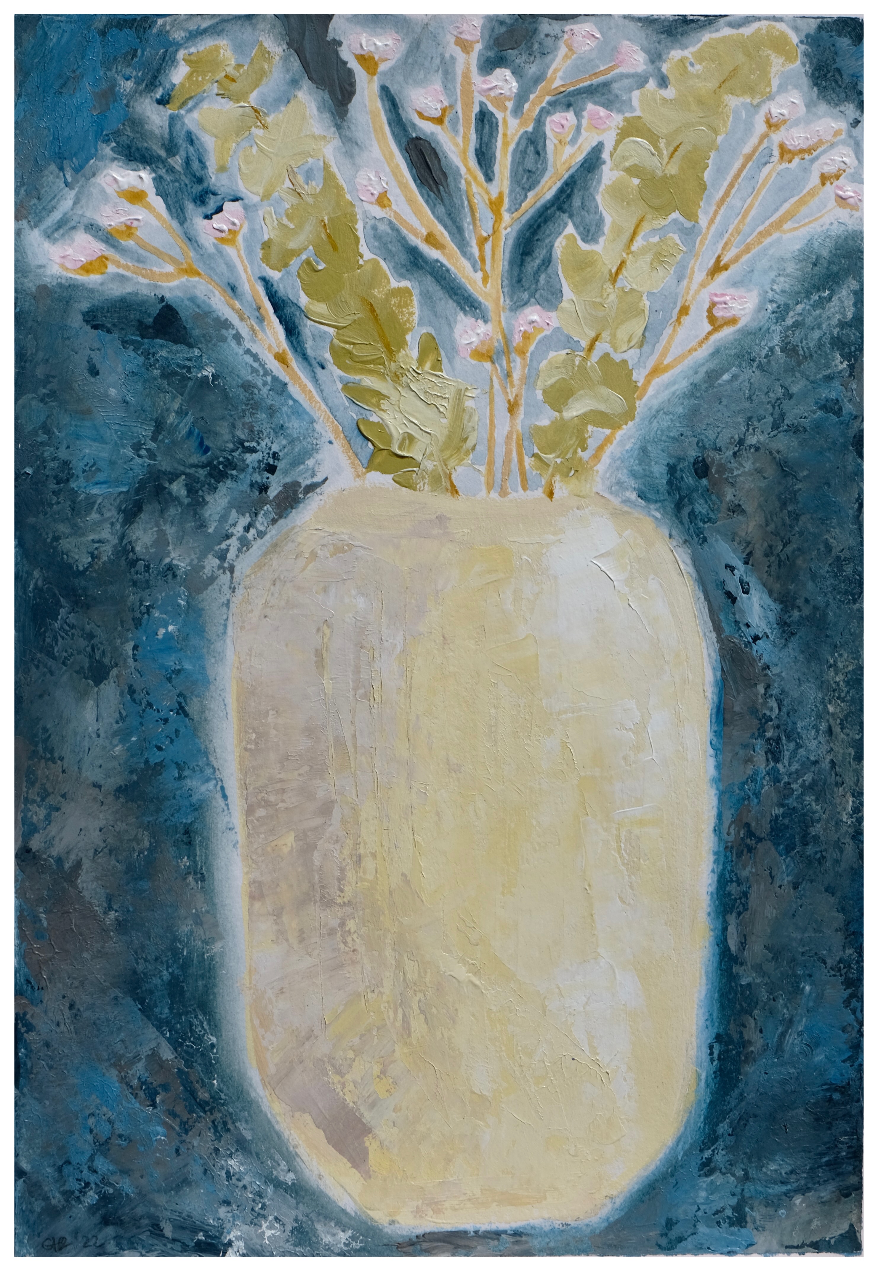 untitled 5, 2022, 7x10in, acrylic on paper