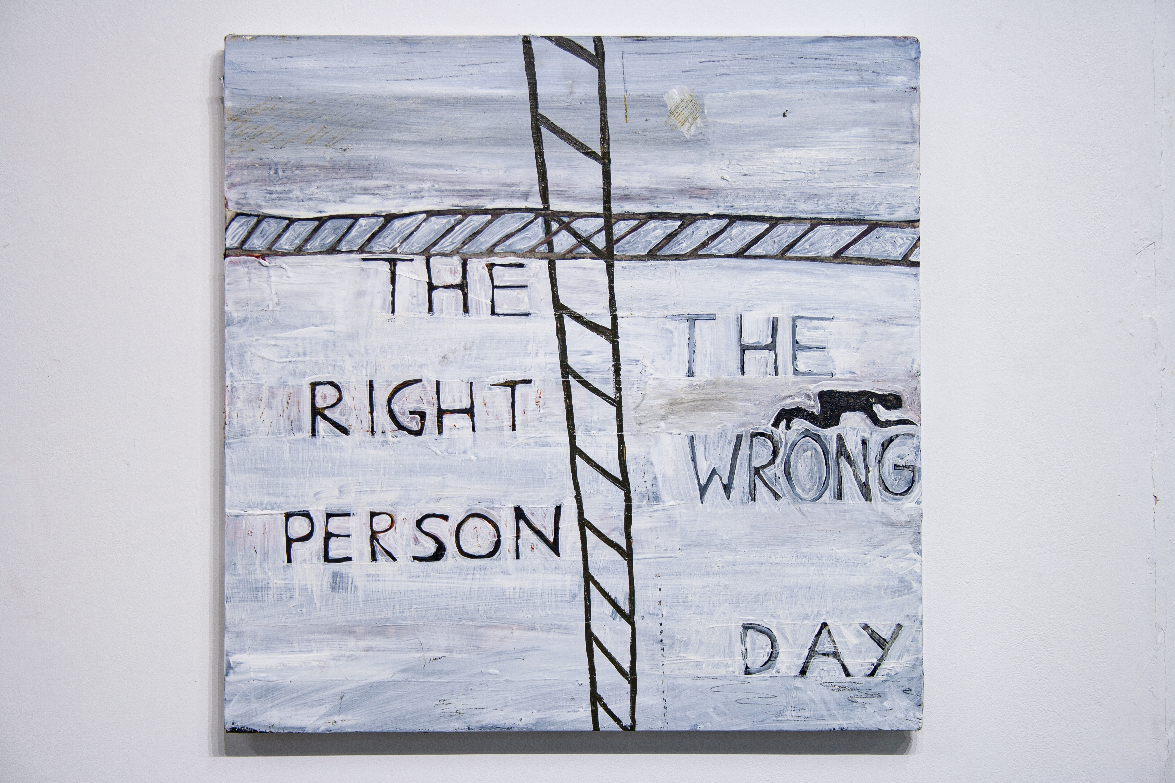 The wrong day, 60x60cm, 2023
