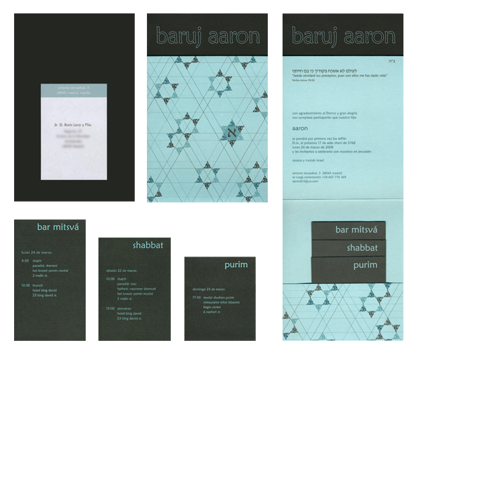 Dise&ntilde;o Invitaci&oacute;n Bar Mitsv&aacute;