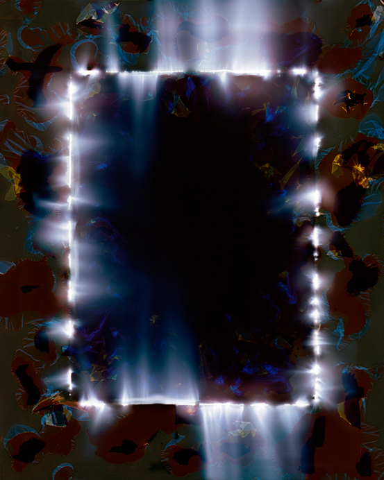 A Long Metaphor for Insomnia2018Light drawing and tampered negative, chromogenic print, 40 x 32 inches