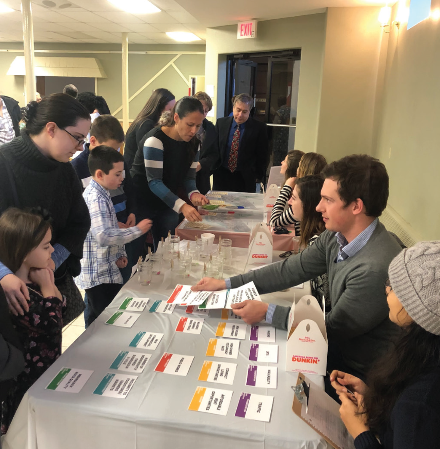 Students leading engagement activities