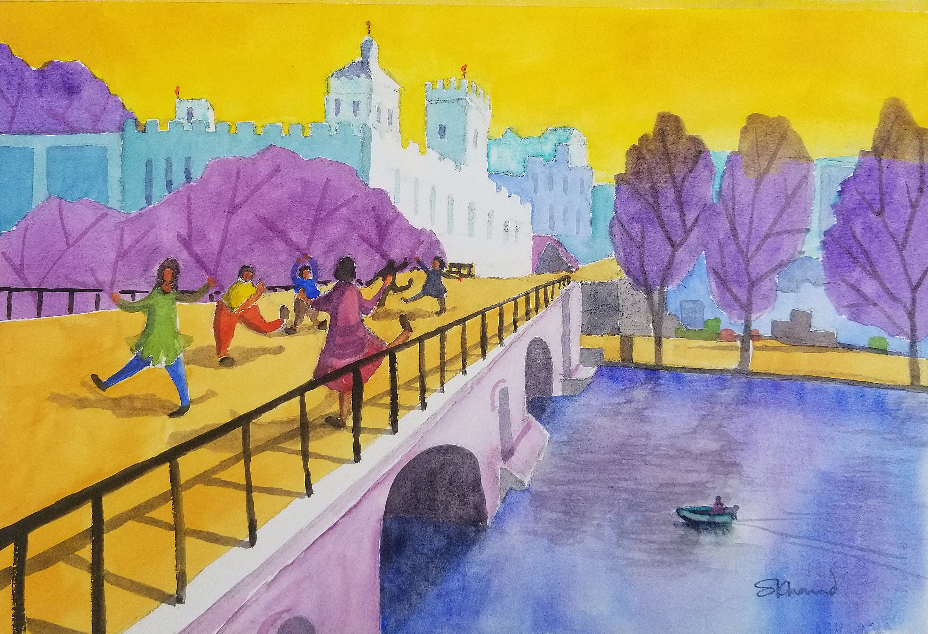 SUR LE PONT D'AVIGNON - 11x15, Available