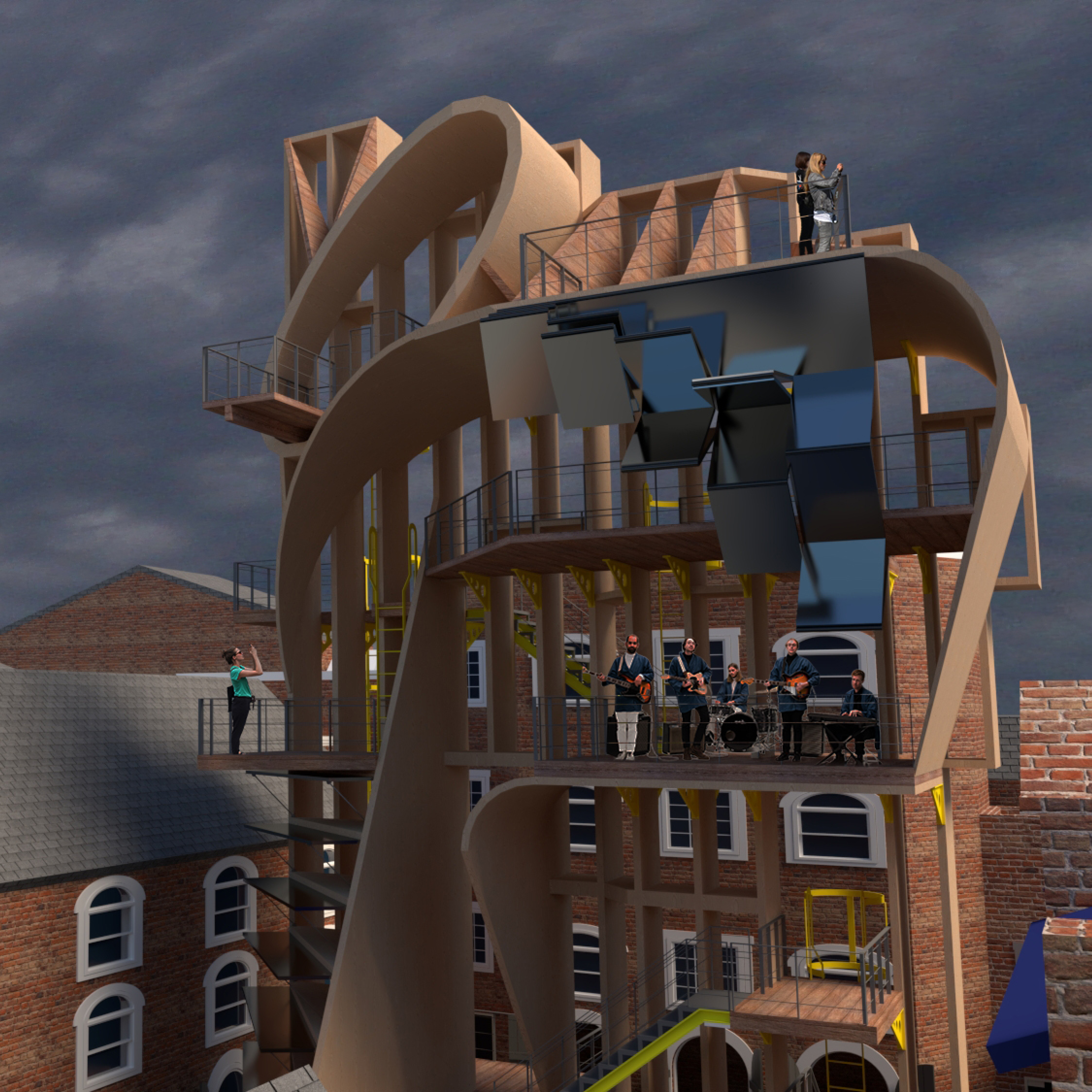 The rotating world: Exterior 