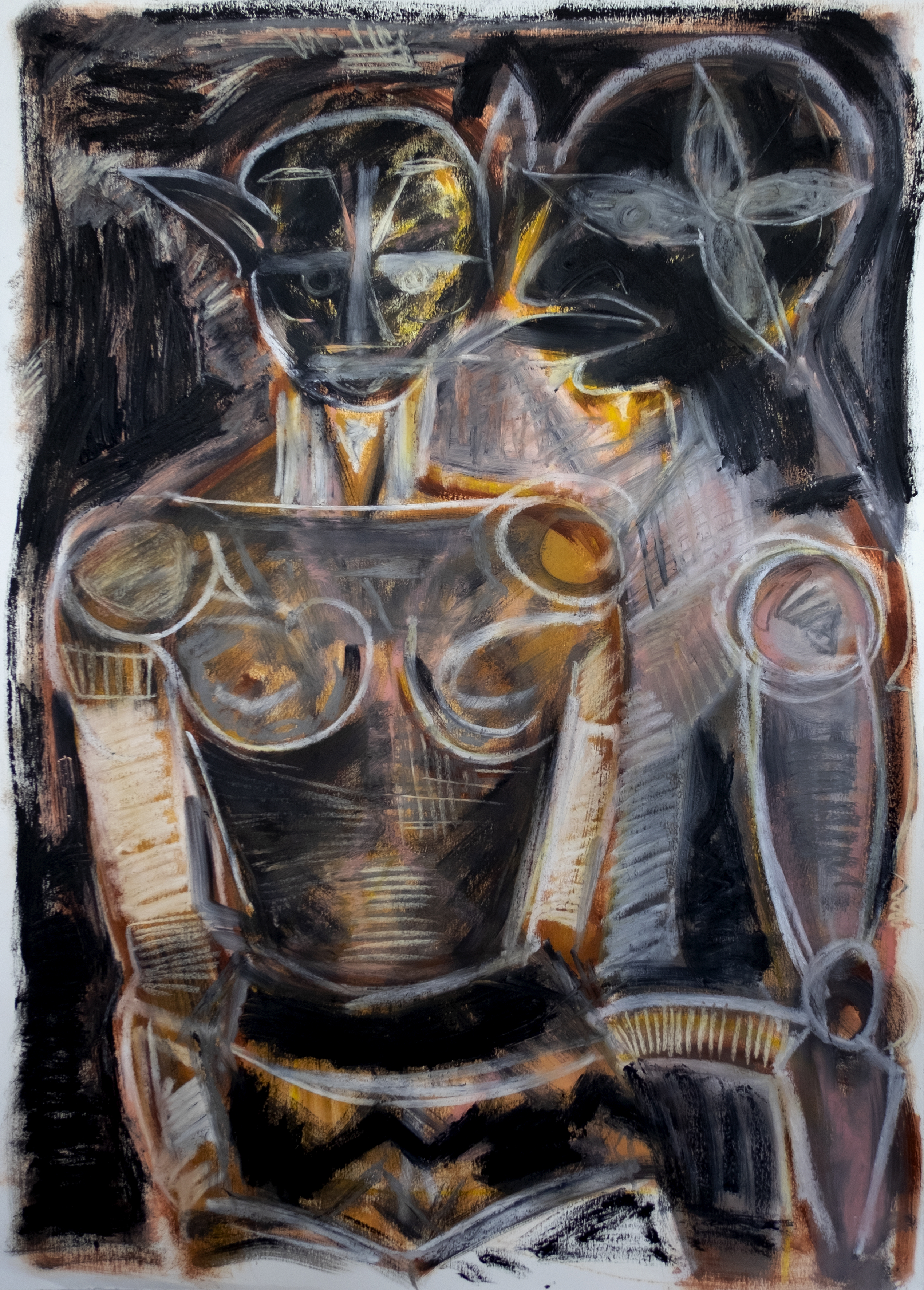 high ac elves talking dirty, 22 x 30 in.