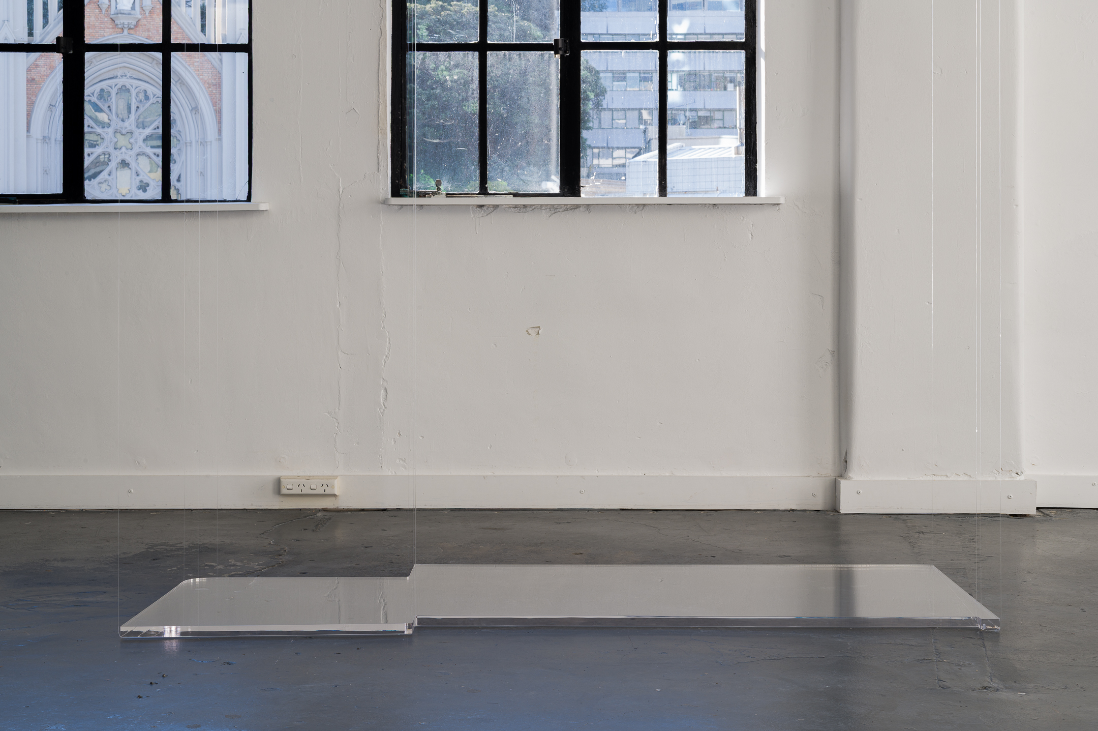 Column Schedule (Parts I-IV), 2025, Part III (detail), acrylic, aluminium, nylon, 3540 × 1650 × 725 mm, 6:33PM, 11 November 2025