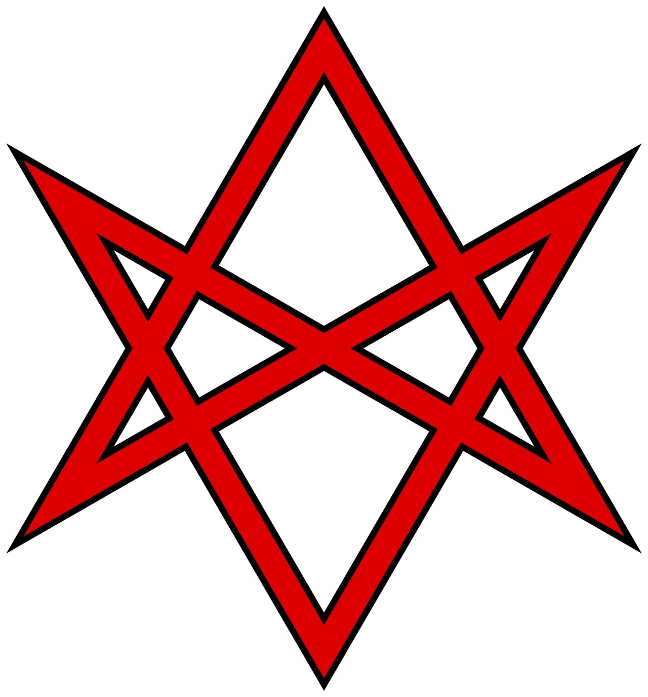 Уникурсальная гексаграмма. Unicursal Hexagram. Гексаграмма Кроули. Гексаграмма Телема.