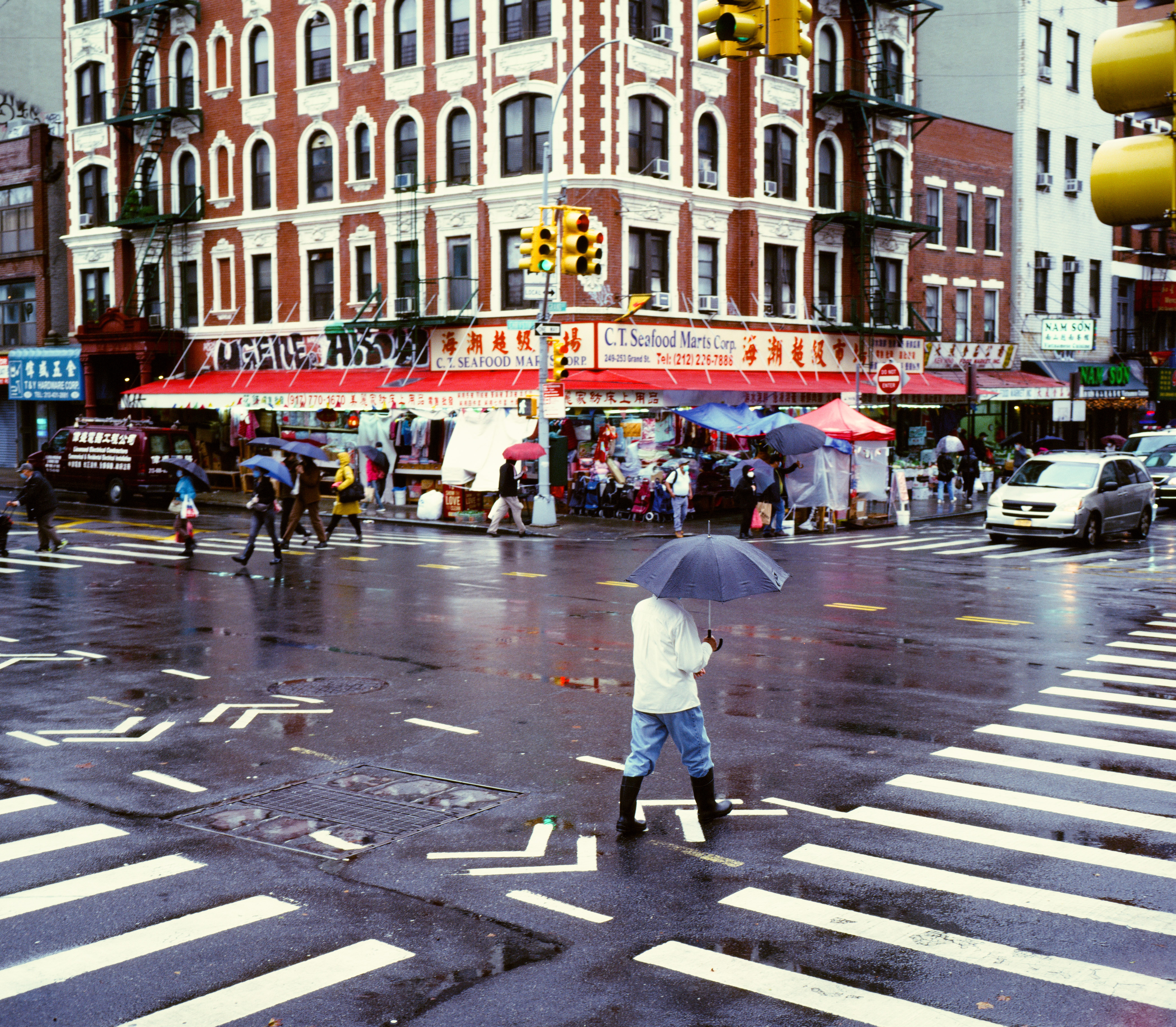 A favorite vantage point - Grand & Chrystie, October 2020 