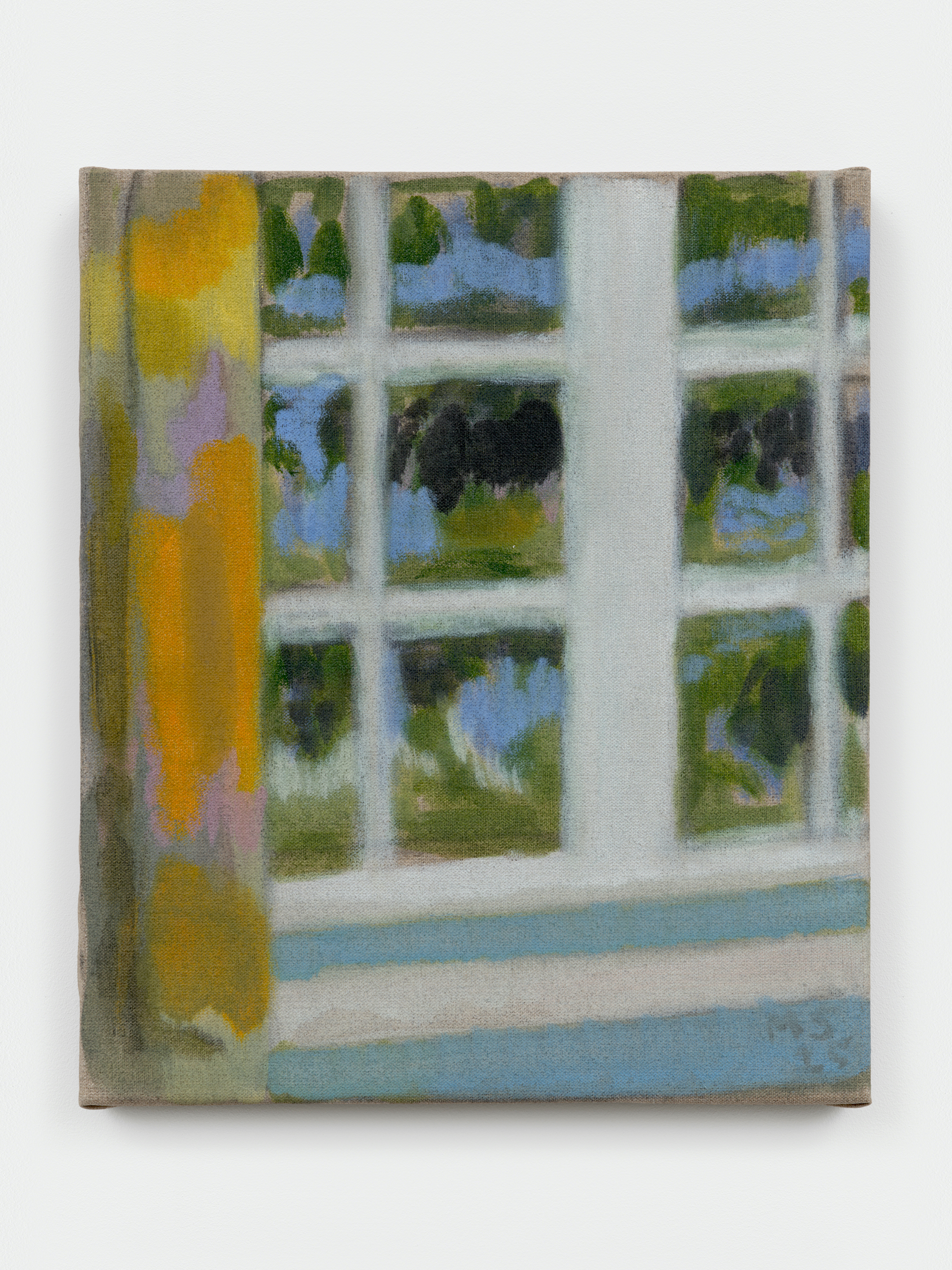 Curtain, 2025 Oil on canvas 13 3/4 x 11 3/4 in 35 x 30 cm