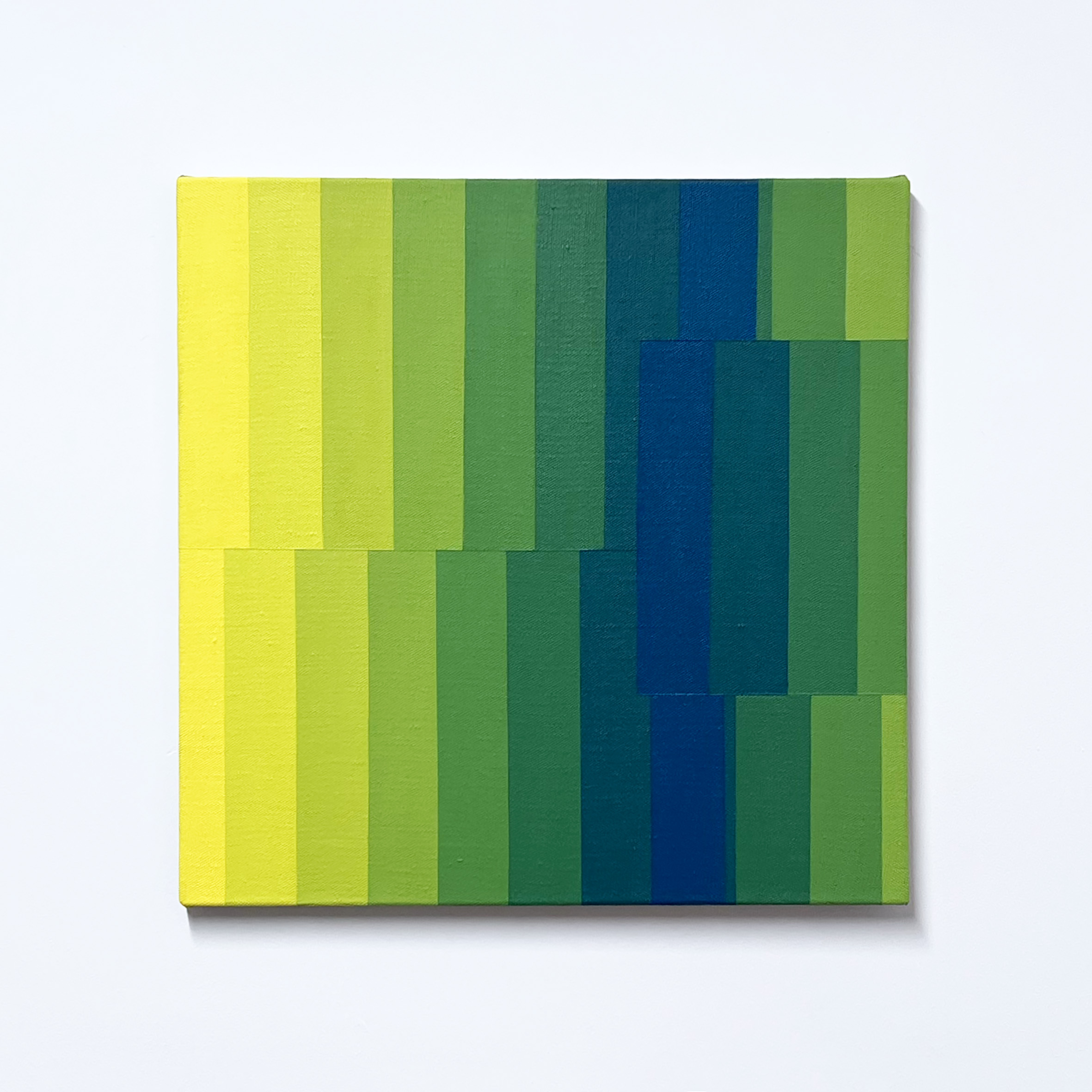 Machbands (chroma) LXI, 40cm x 40cm, acrylic on linen