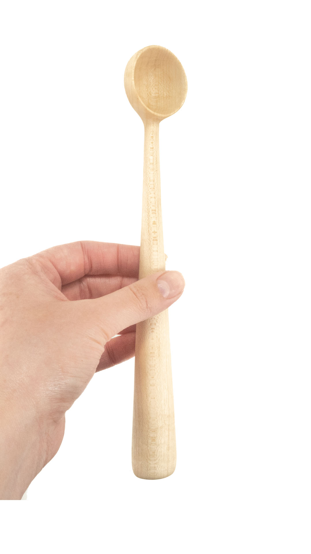 Maple wood hand carved long flour/sugar scoop 7.5 inch (19 cm) - The Spoon  Crank