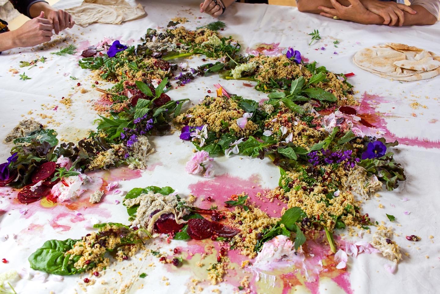 Edible Labyrinth, The First Harvest, May 2022 Hoogcruts 