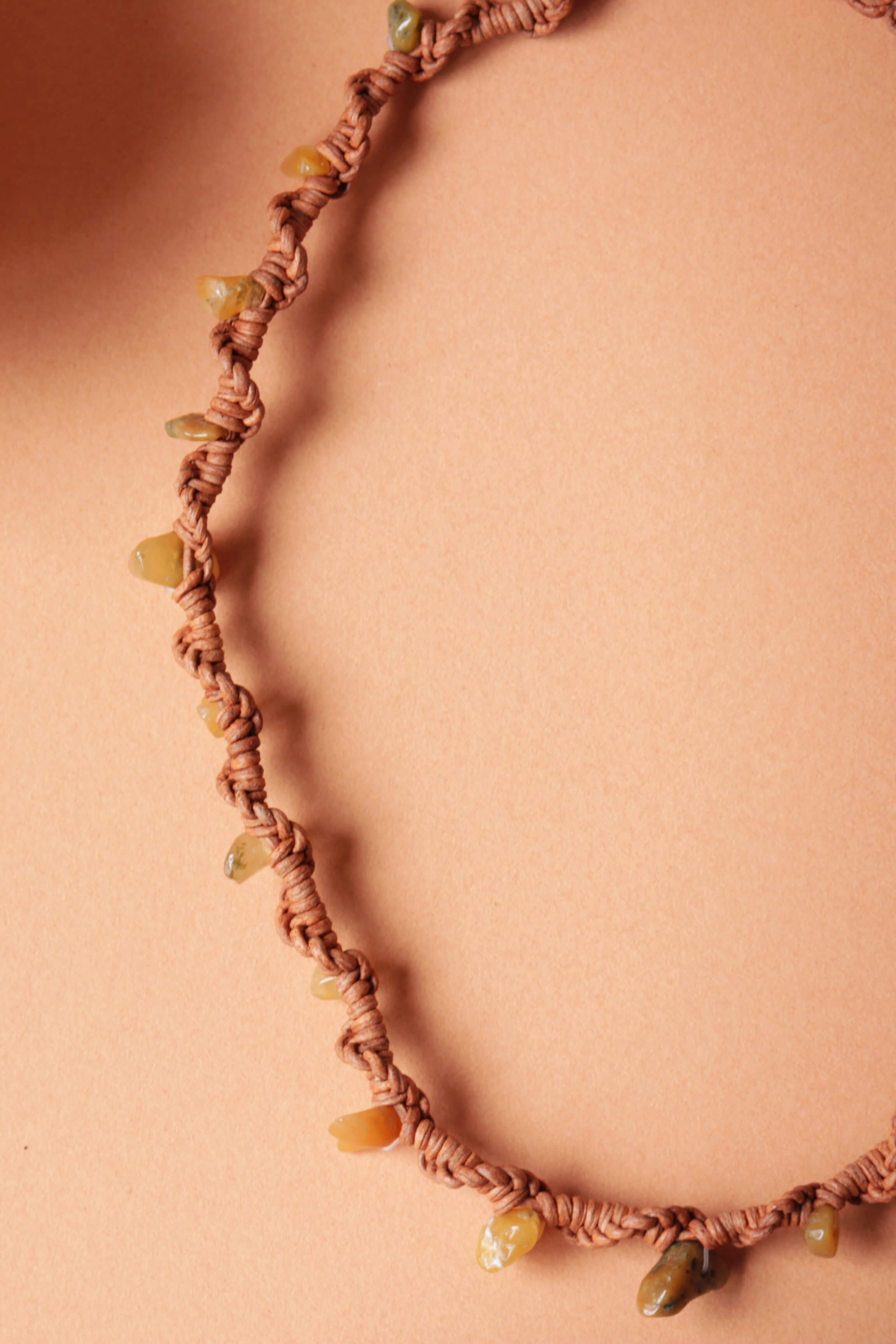 NUNA NECKLACE [ siena & golden jade ] €42