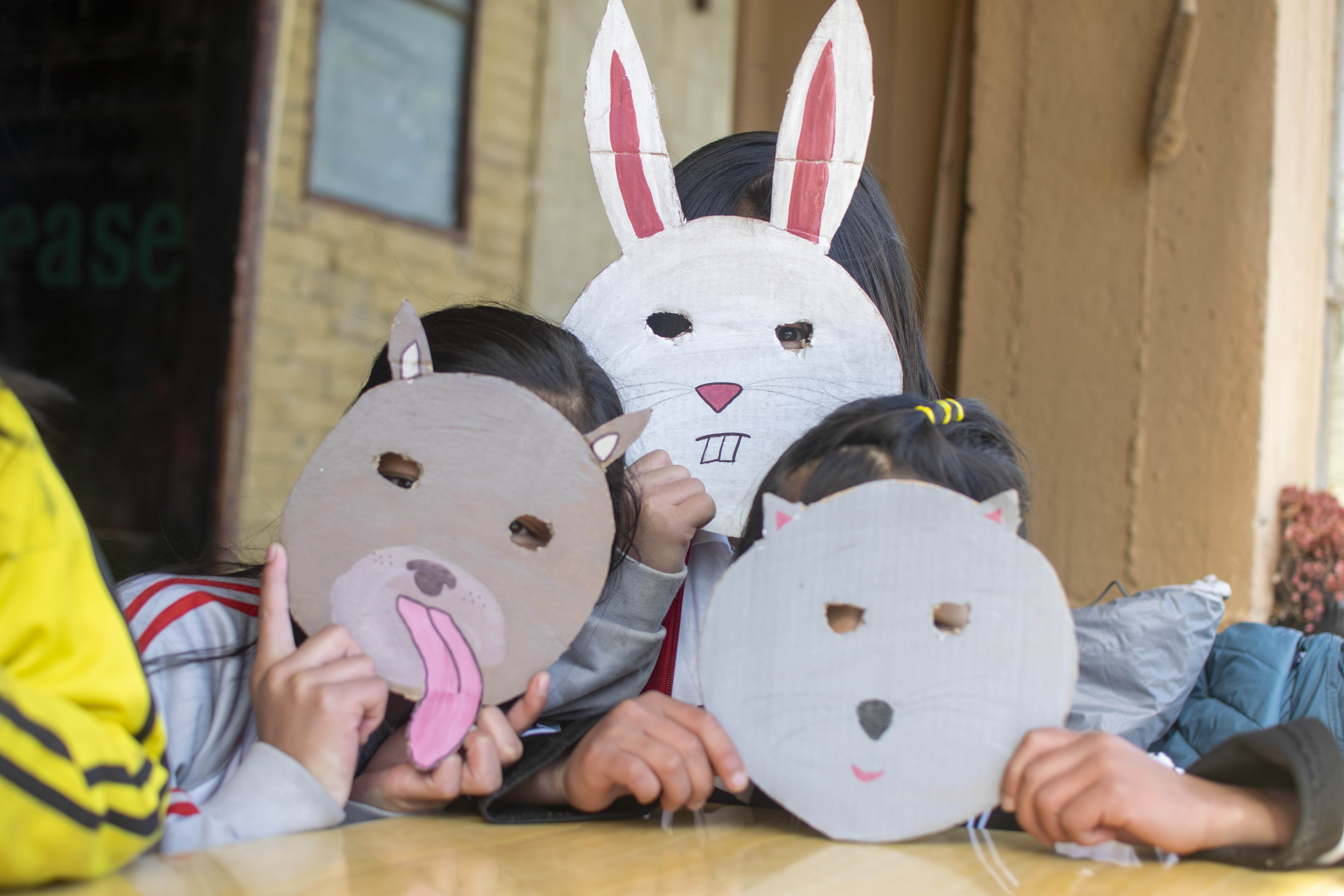 Niños jugando en Yuanyang