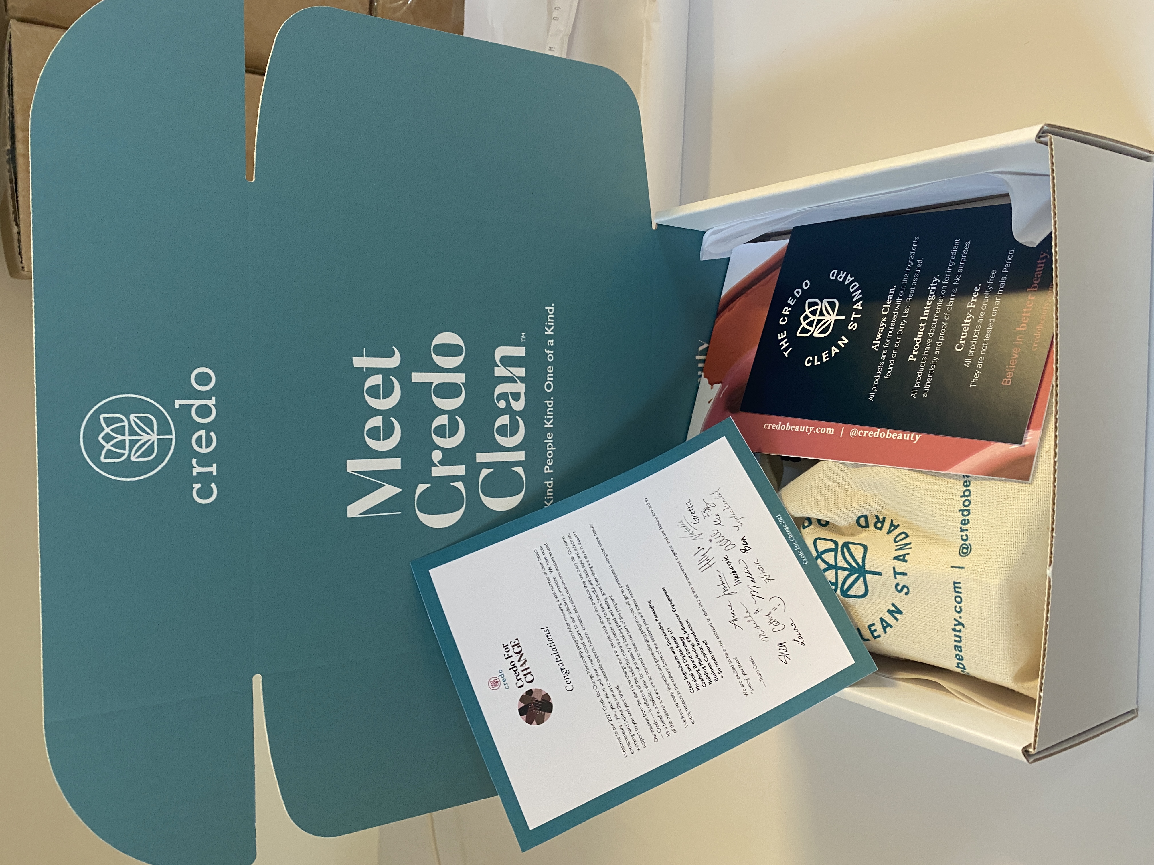 Welcome boxes for founder cohort