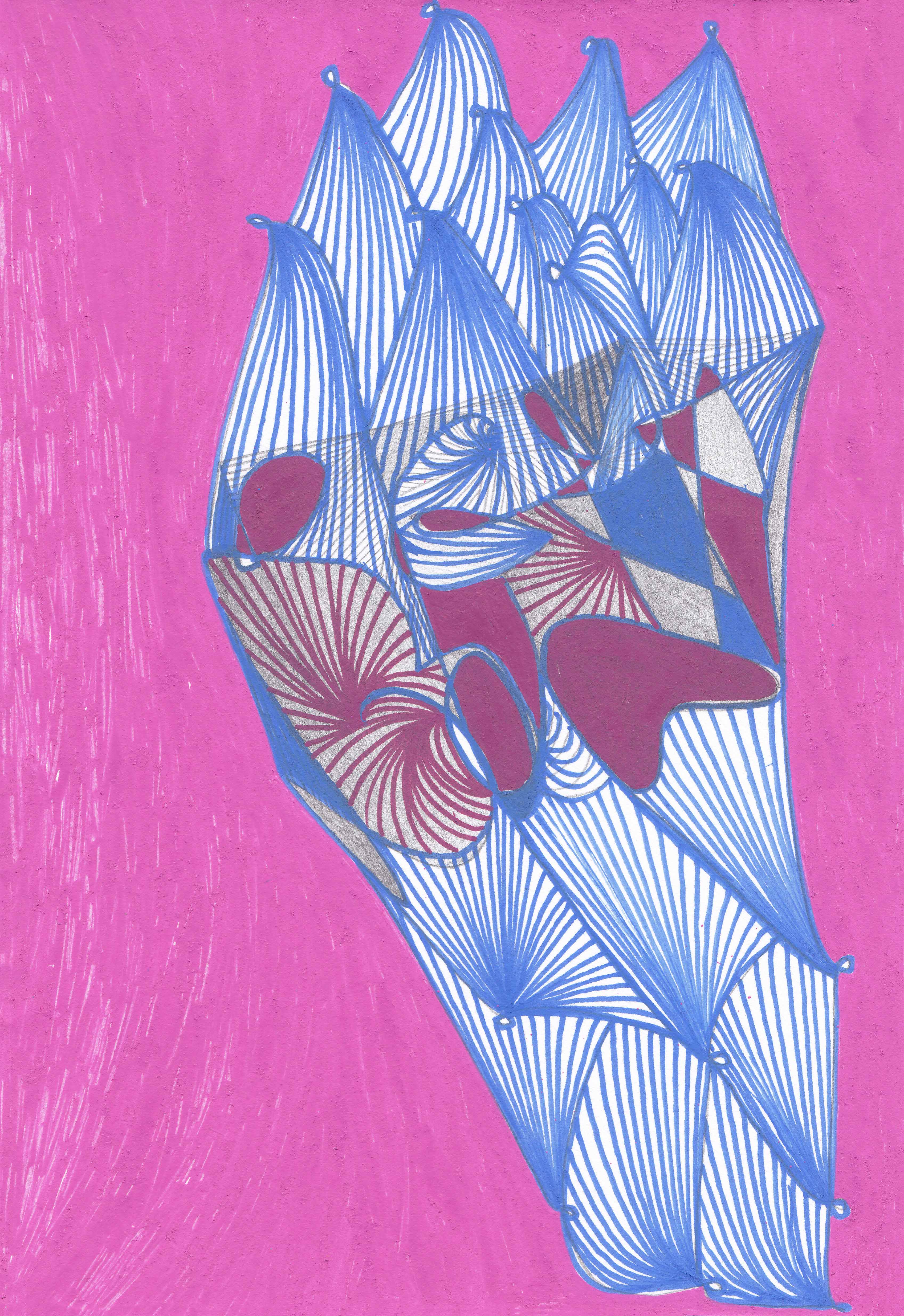 Bow / mixed media on paper