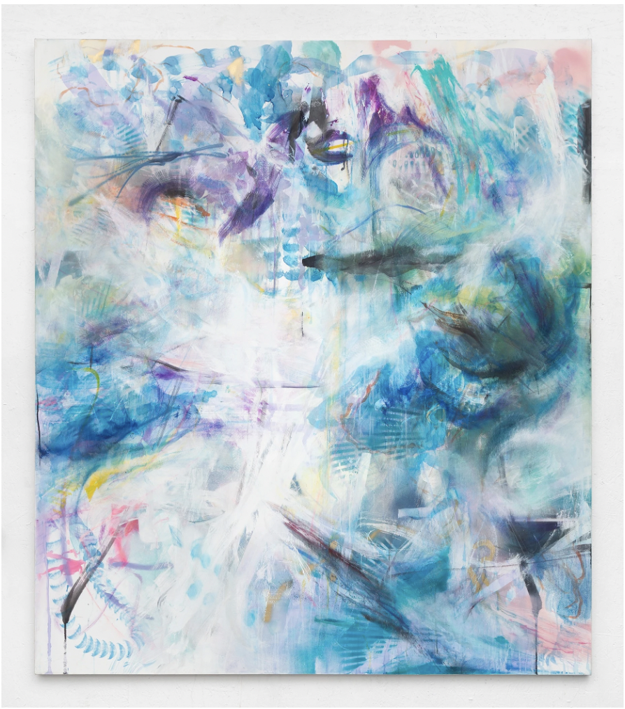 Jack Mernin, Swell, 2017, oil, acrylic and ink on canvas, 96 x 84 in / 244 x 213 cm