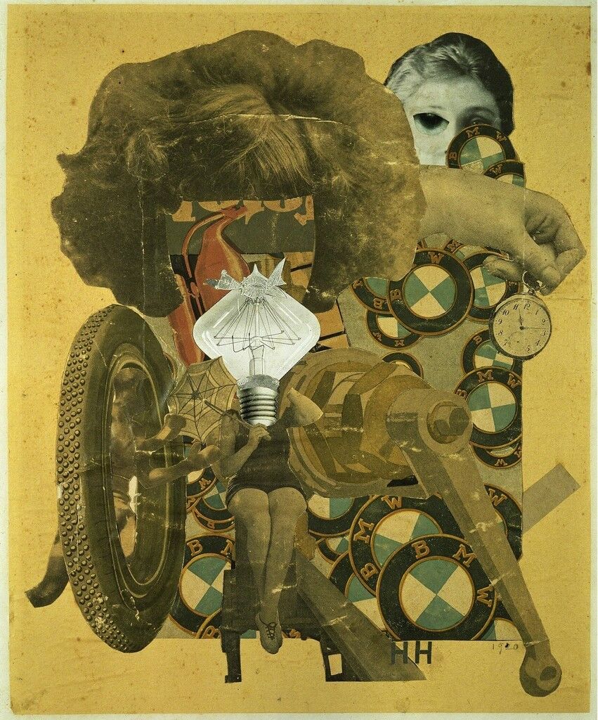 Hannah Höch,
The Beautiful Girl, photomontage, 1920.