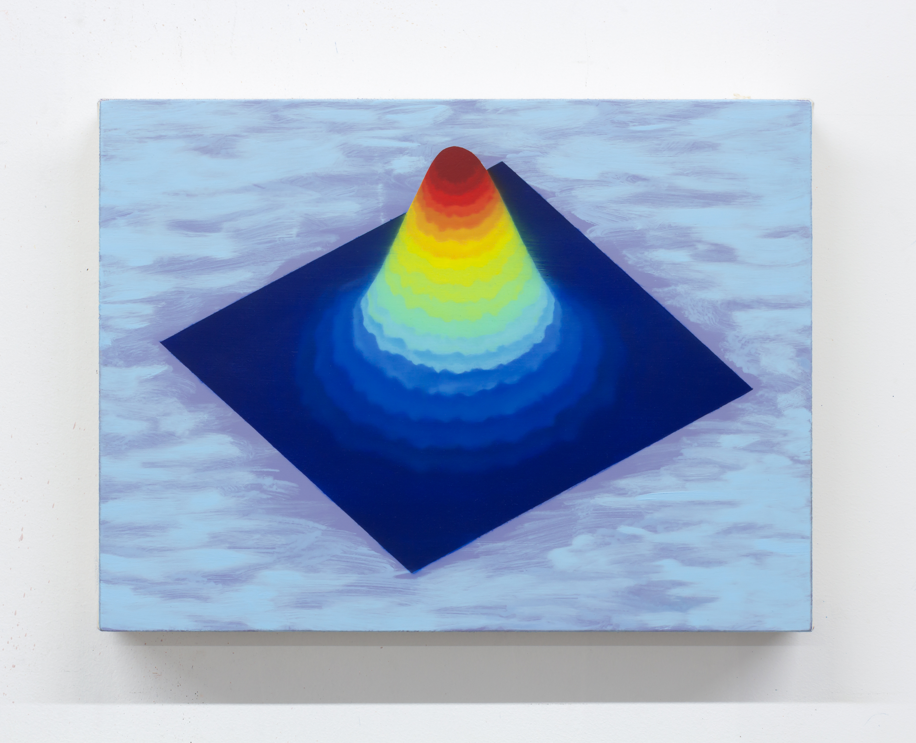 Inventory (Data Popsicle). 2023. Oil and acrylic on canvas / Huile et acrylique sur toile. 12" x 16" (31 x 28cm)