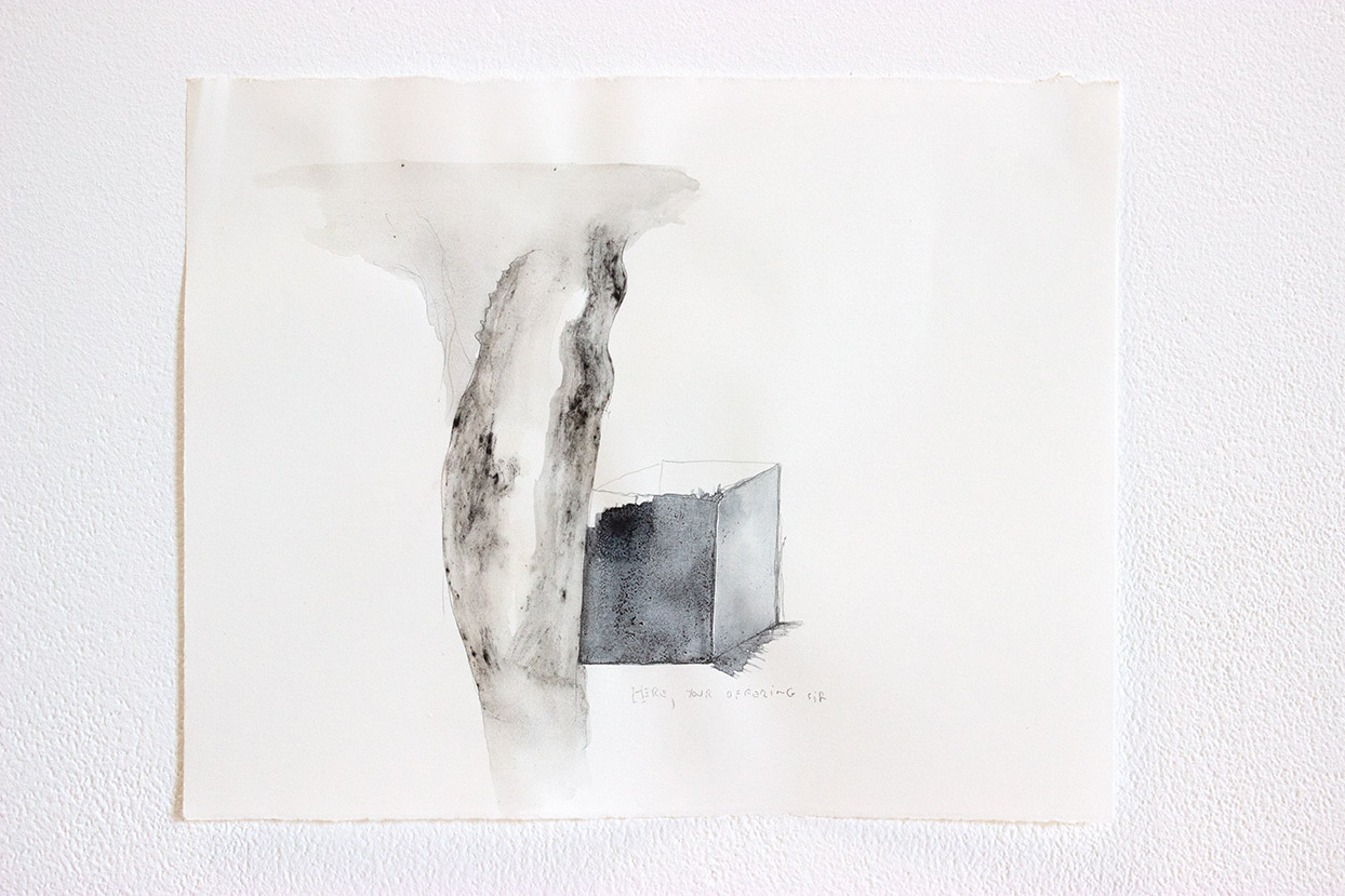 Untitled, pigment, 9" x 7