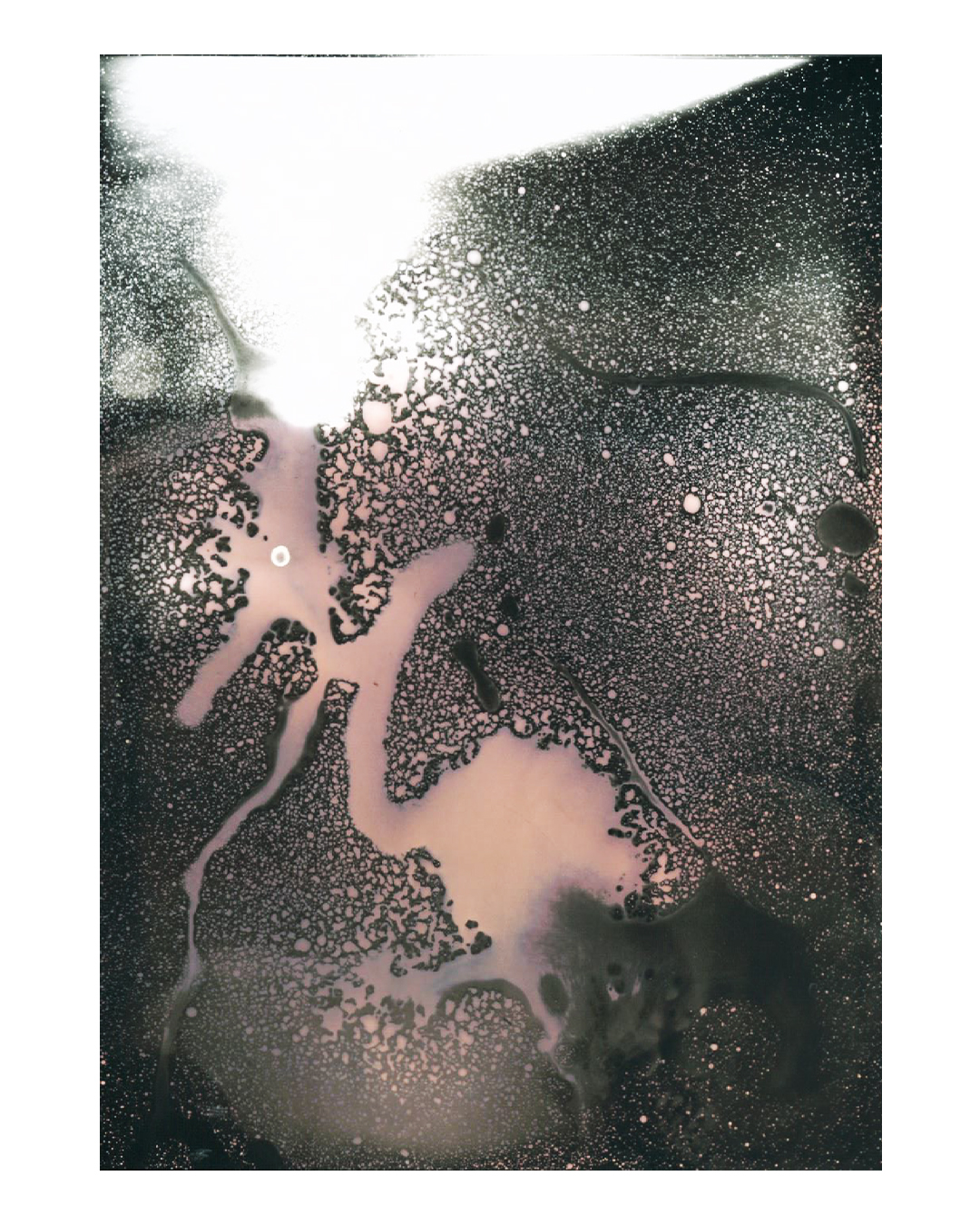 Galamsey, 2024, chemigram on silver gelatin print, 17.8 x 12.7 cm. Courtesy of the Artist
