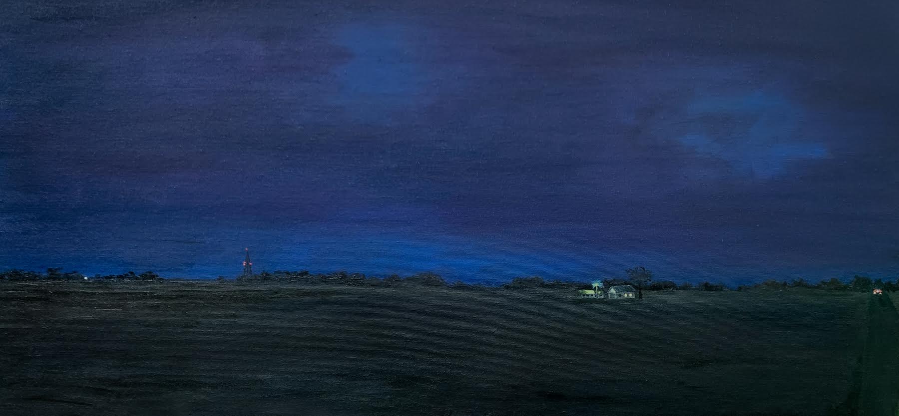 7:42, 2020, Oil on Canvas, 9 x 12"