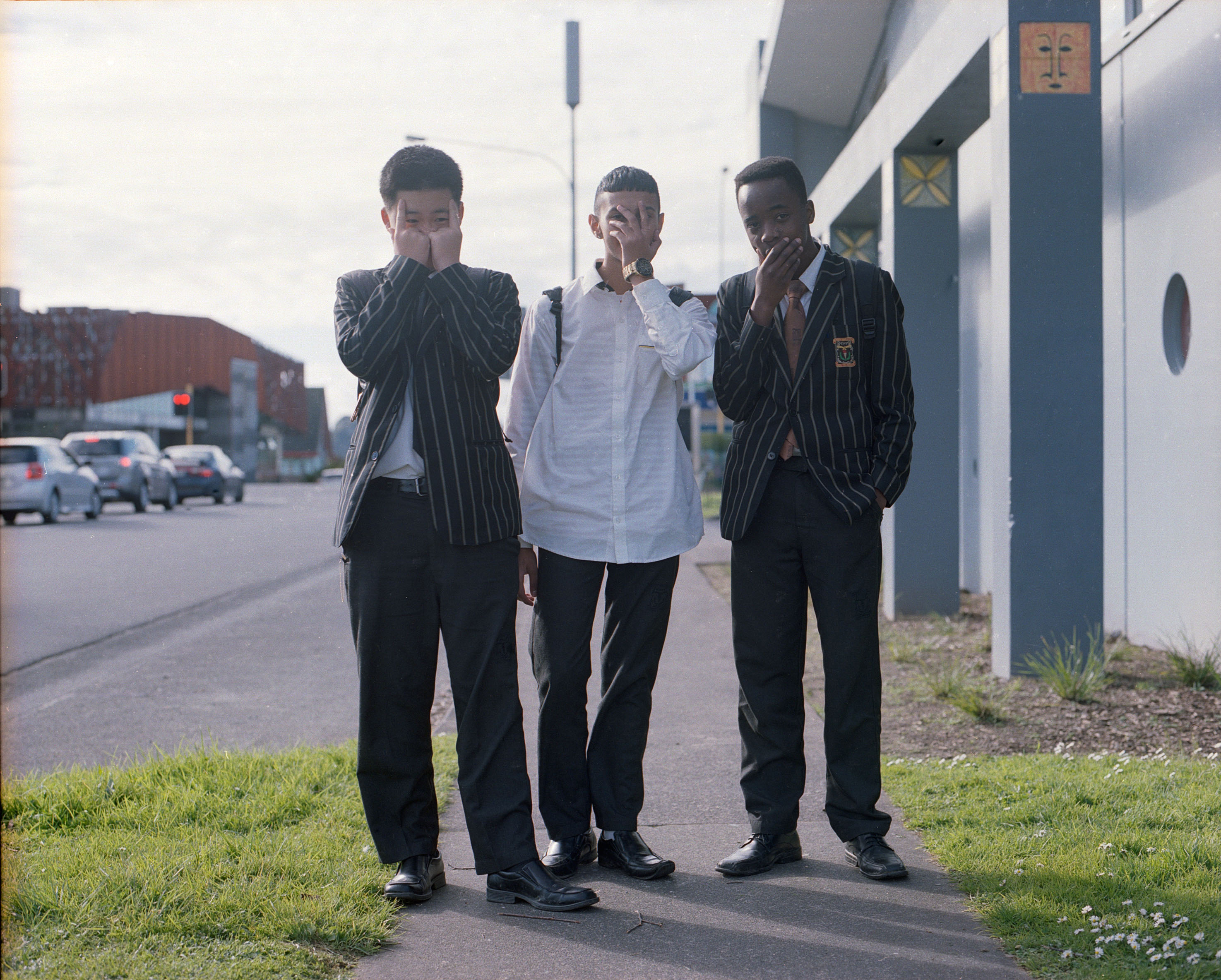 Massey boys walk home, 2018
