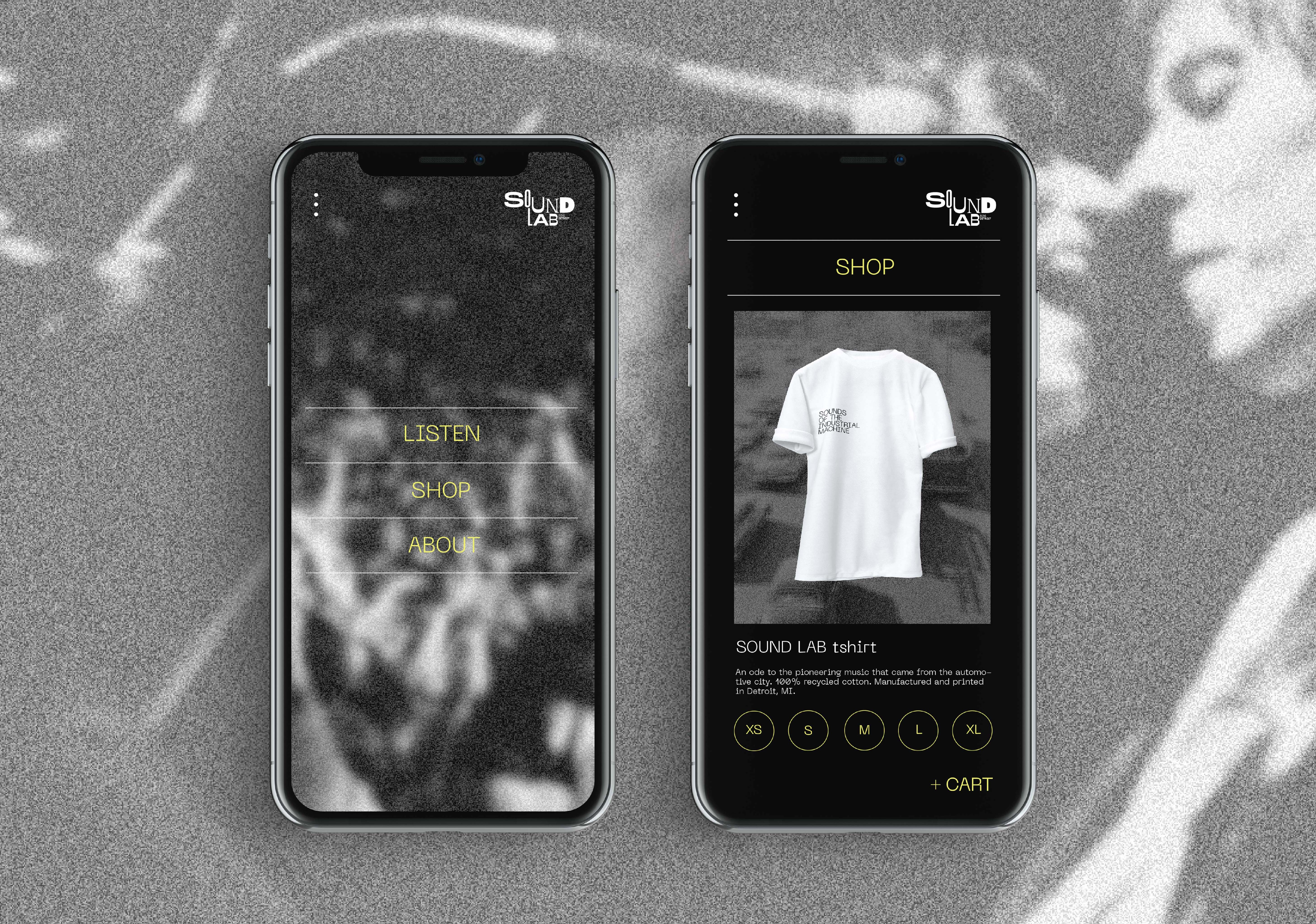 Sound Lab app mockup