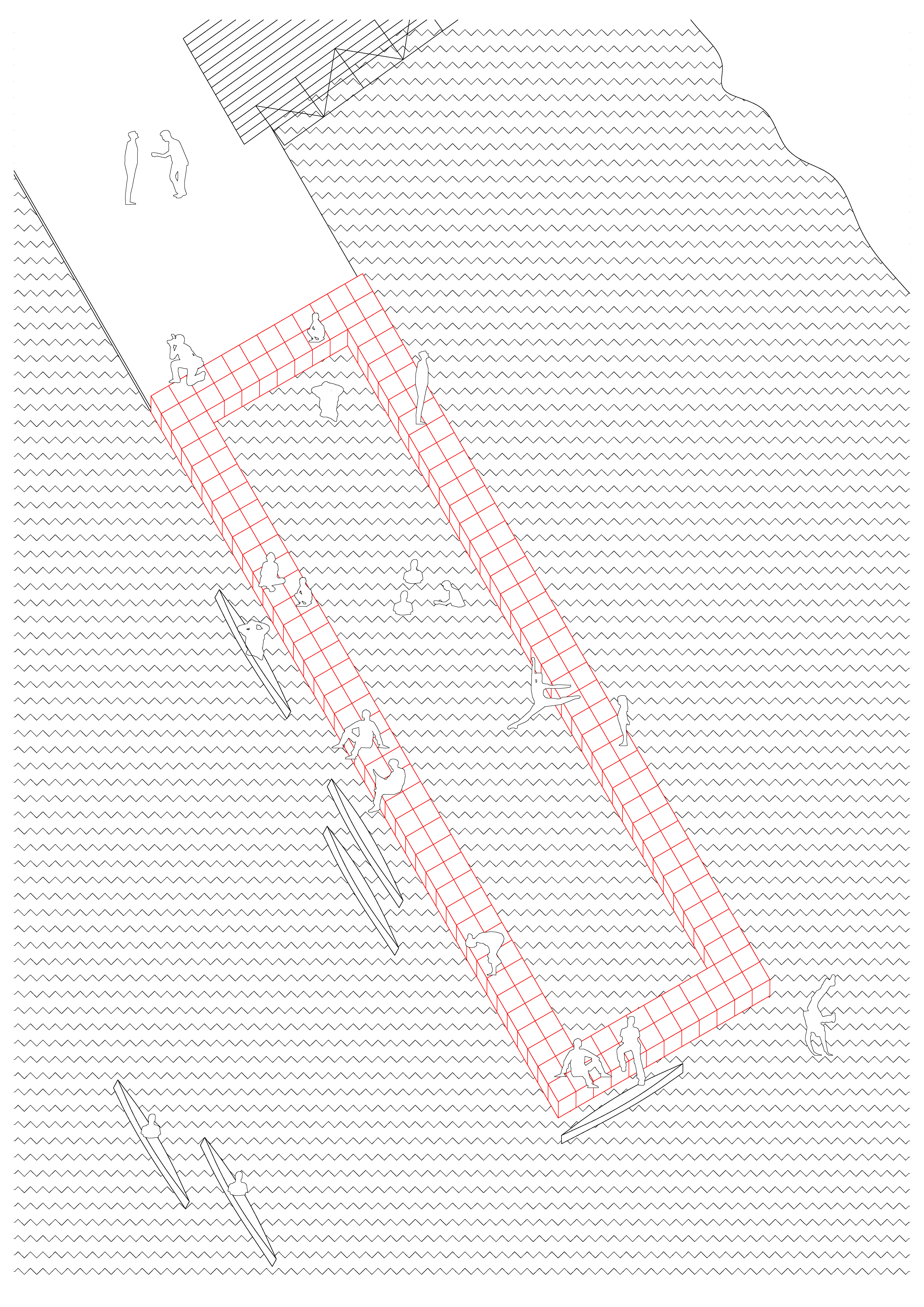 [5x10 santiagotarrak], landscape project and social-forms, 2nd Prize - national competition, Irún, Euskadi, 2016.