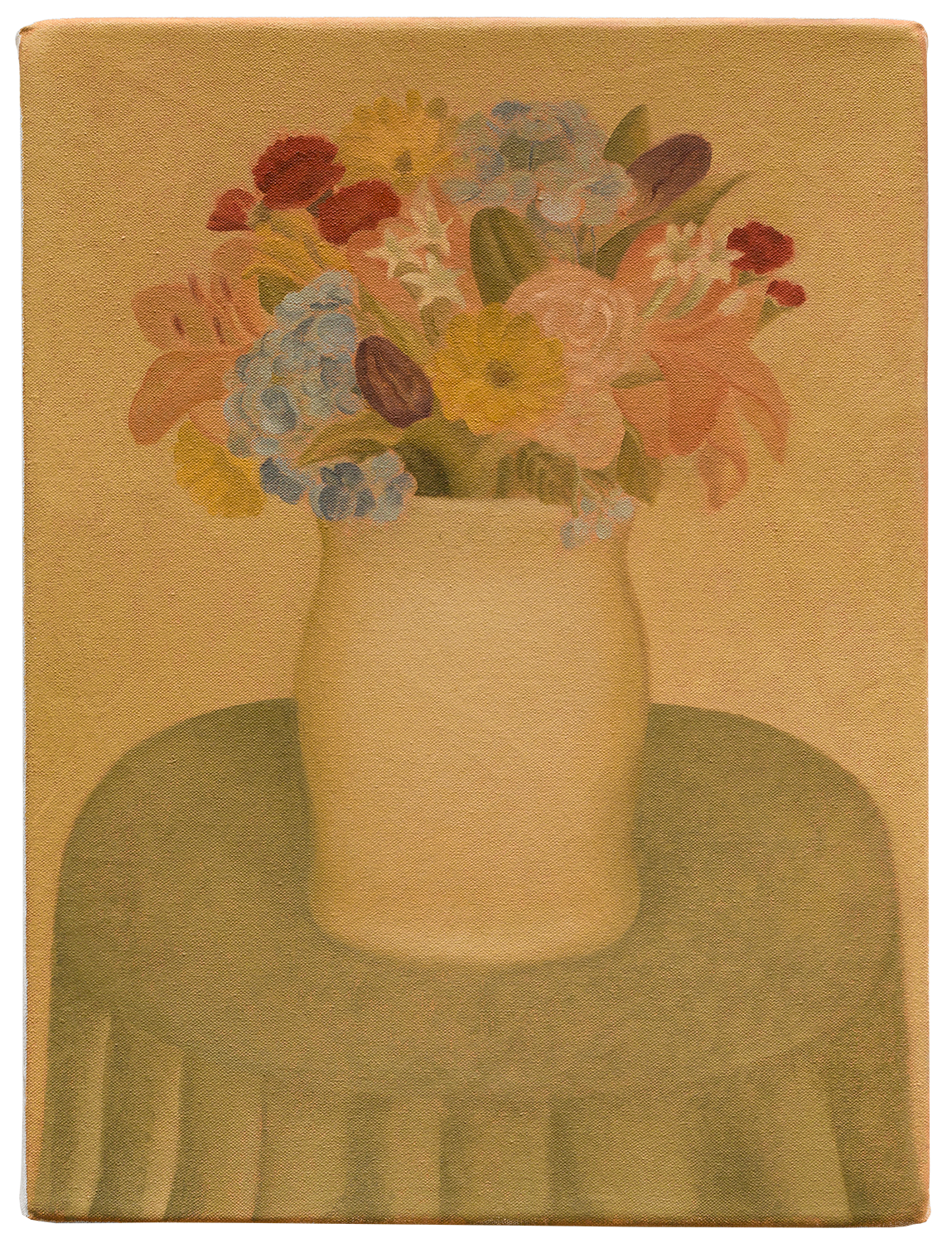 "Vaso de flores", 2024, óleo sobre tela