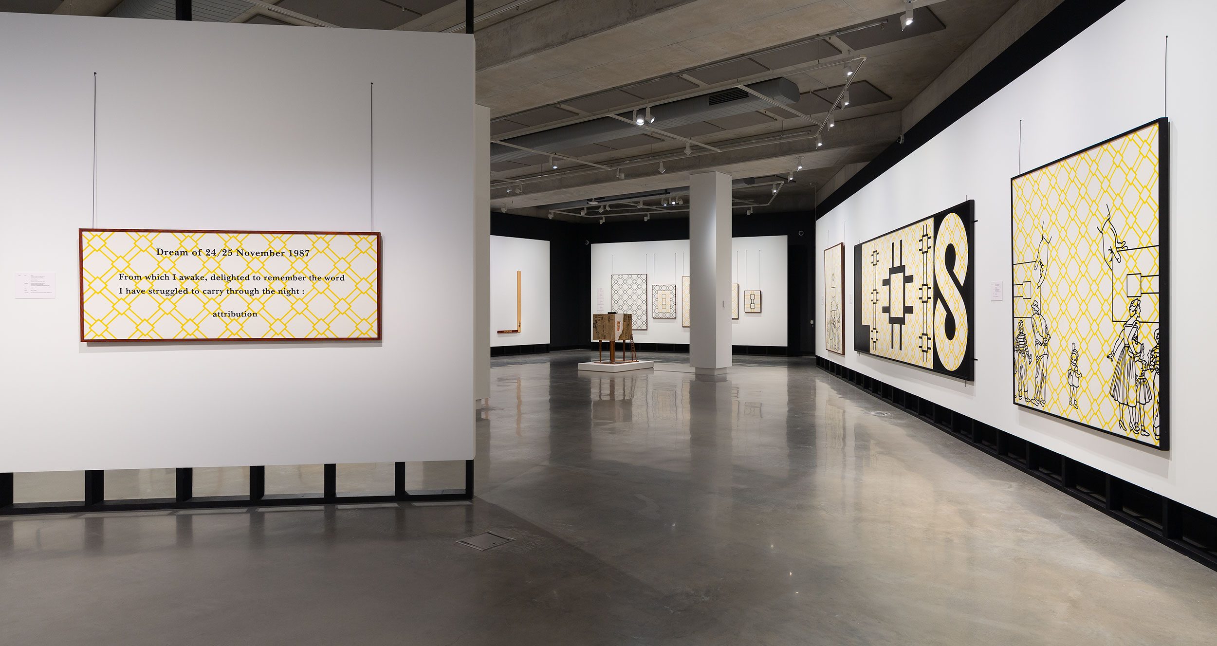 Exhibition design for ‘Peter Tyndall’, Buxton Contemporary, 2022. 