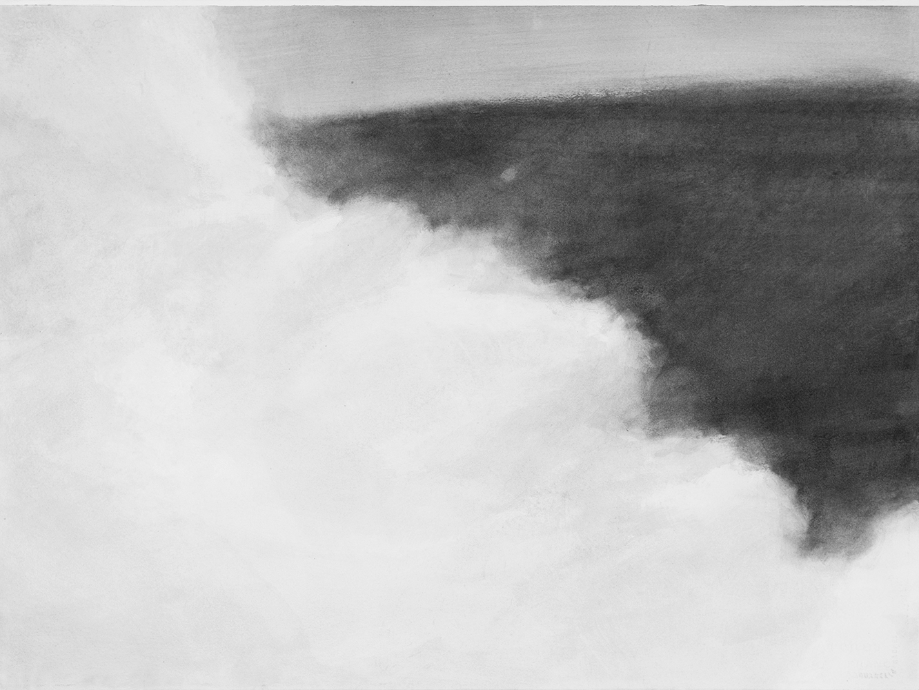 Nuée, massesgouache sur papier56 x 76 cm, 2021