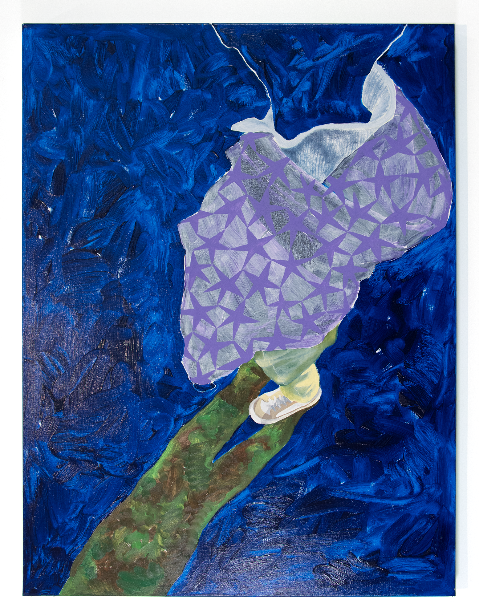 "Boy Blue", 2022, oil on canvas, 36x48 in