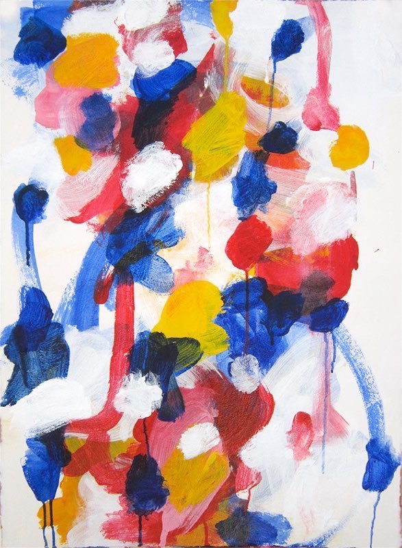 Hey 2015acrylic/paper  22x30”