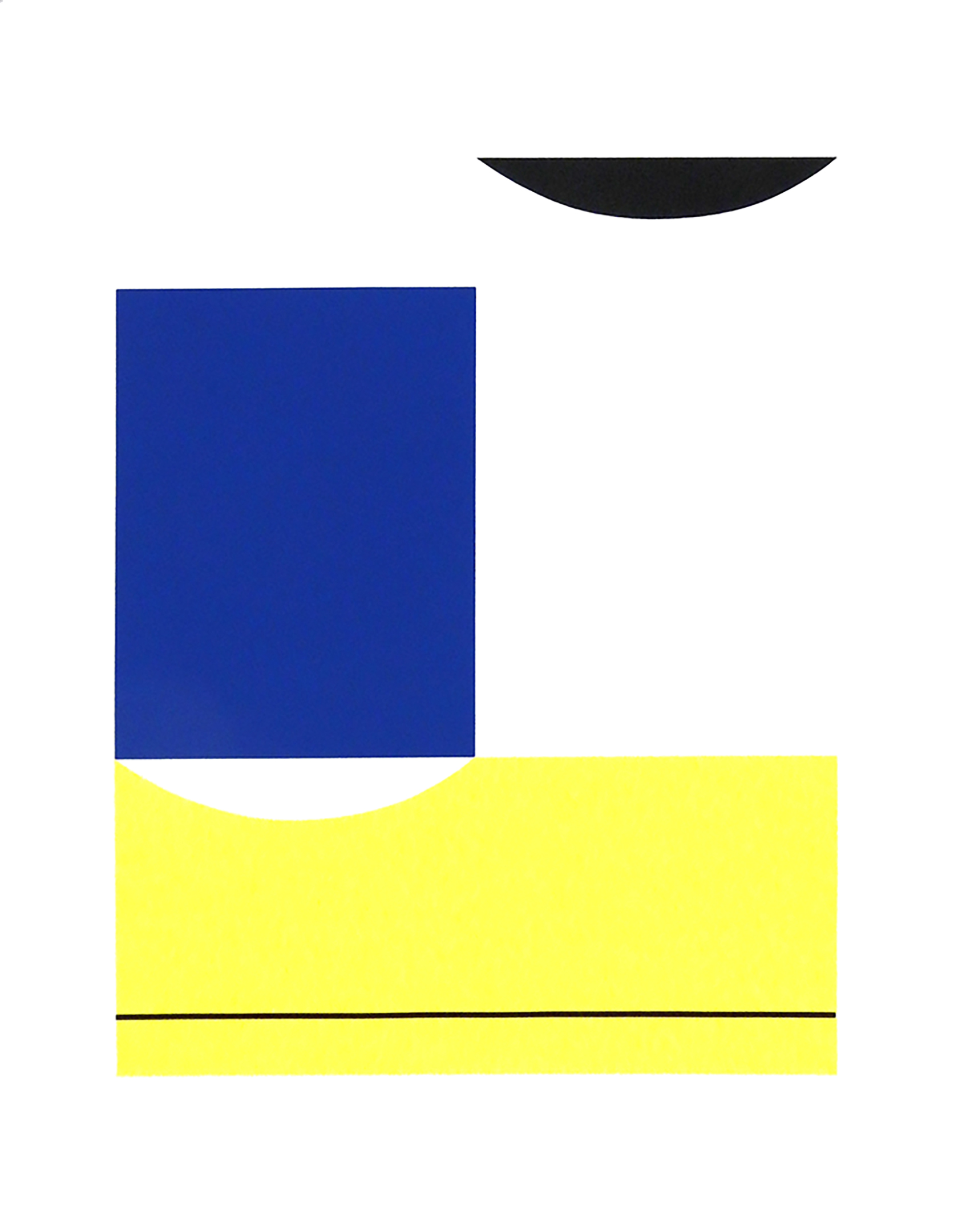 On the Rooftop, 21.4" x 28.5", Silkscreen on Paper