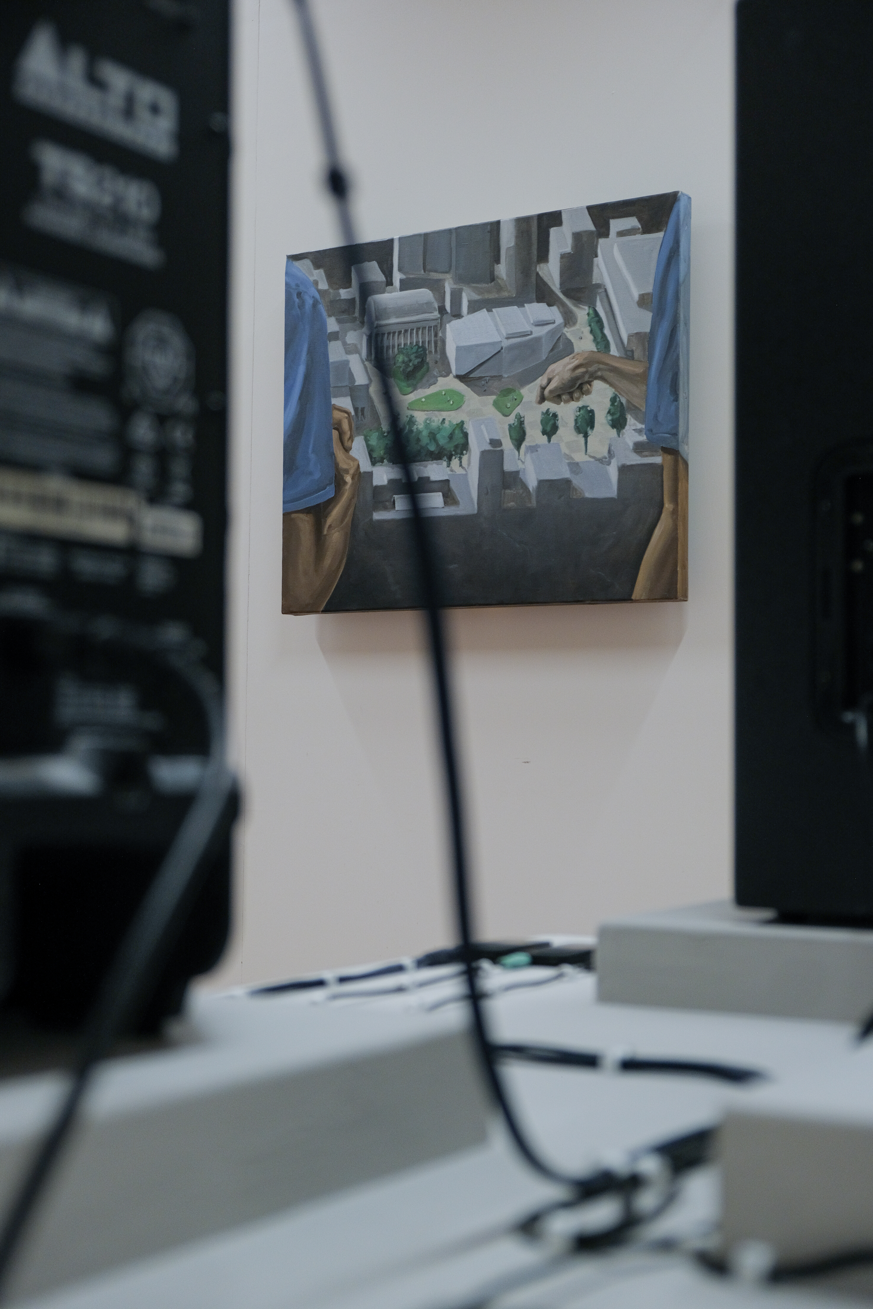 Schouwburgplein (2023) | Oil on canvas, 85 x 65 cm