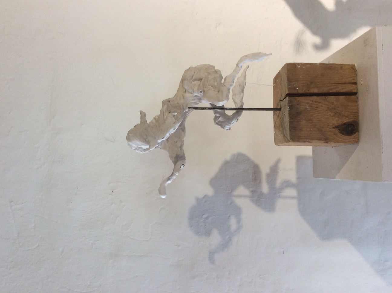 Craving creature, gips en hout ,2019