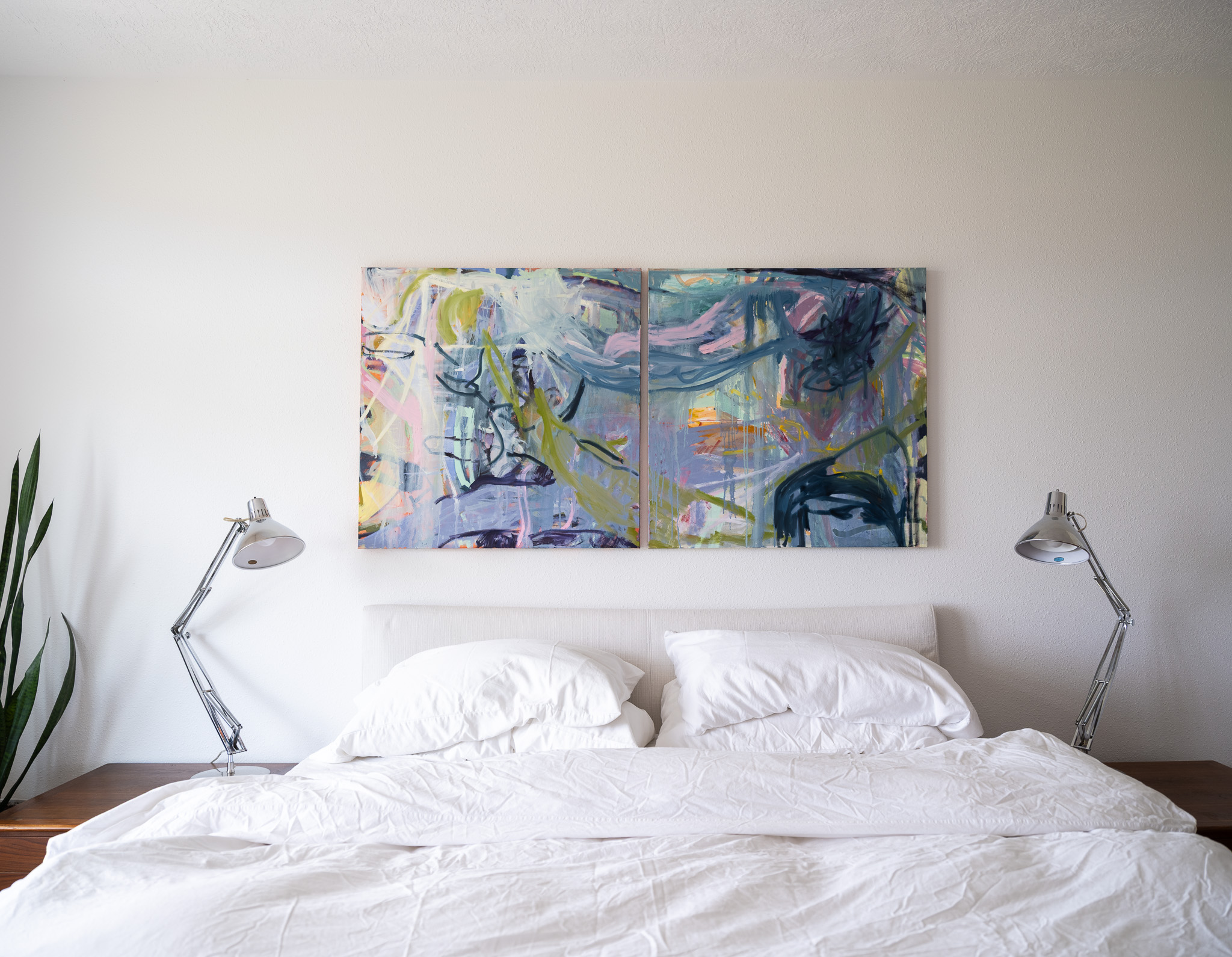 SOLD 'song of summer moon' 2025, oil on canvas, 36x72