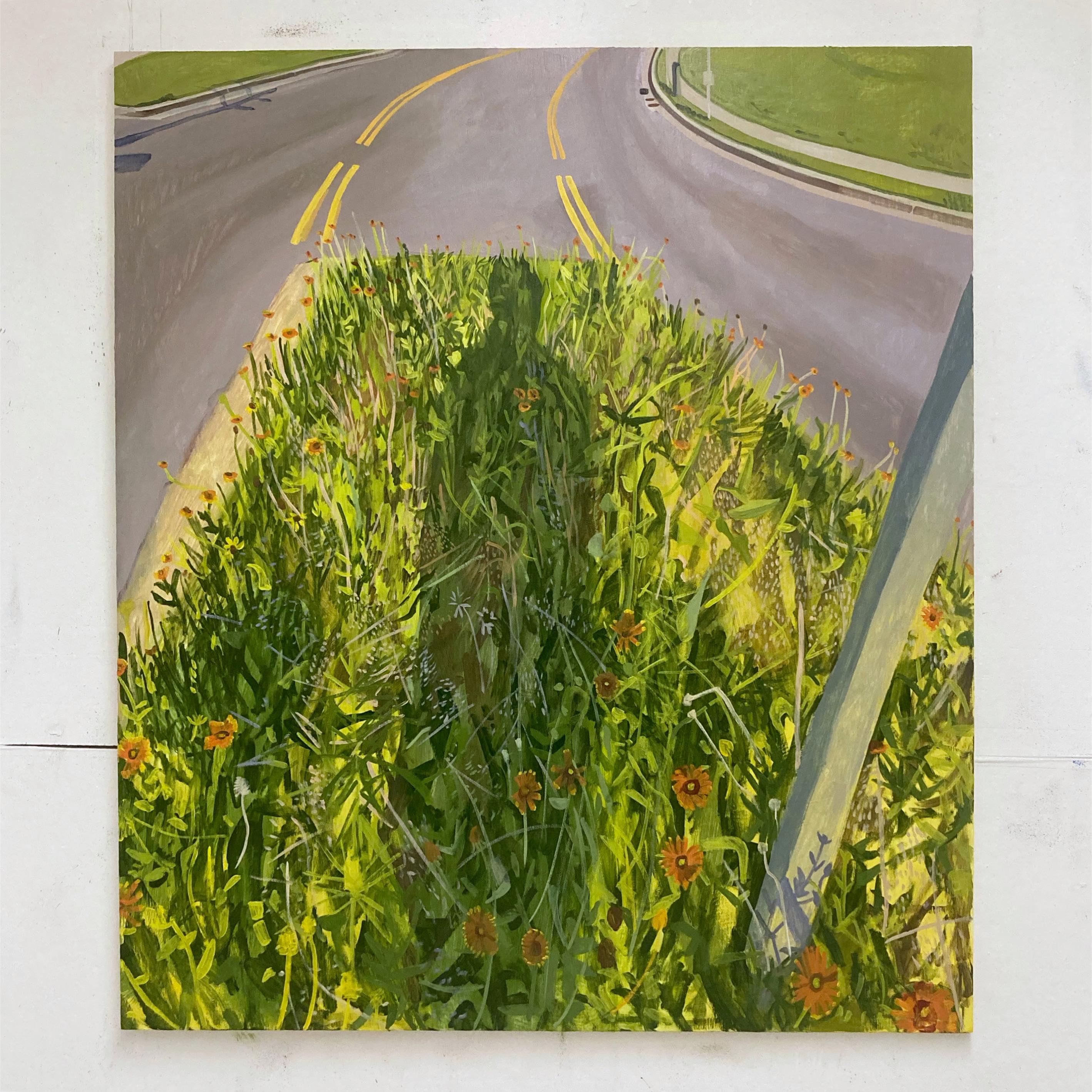 median / oil on panel / 2022